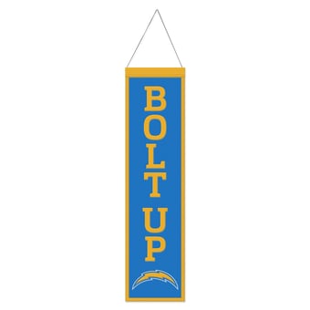 WinCraft Los Angeles Chargers 8" x 32" Slogan Wool Banner