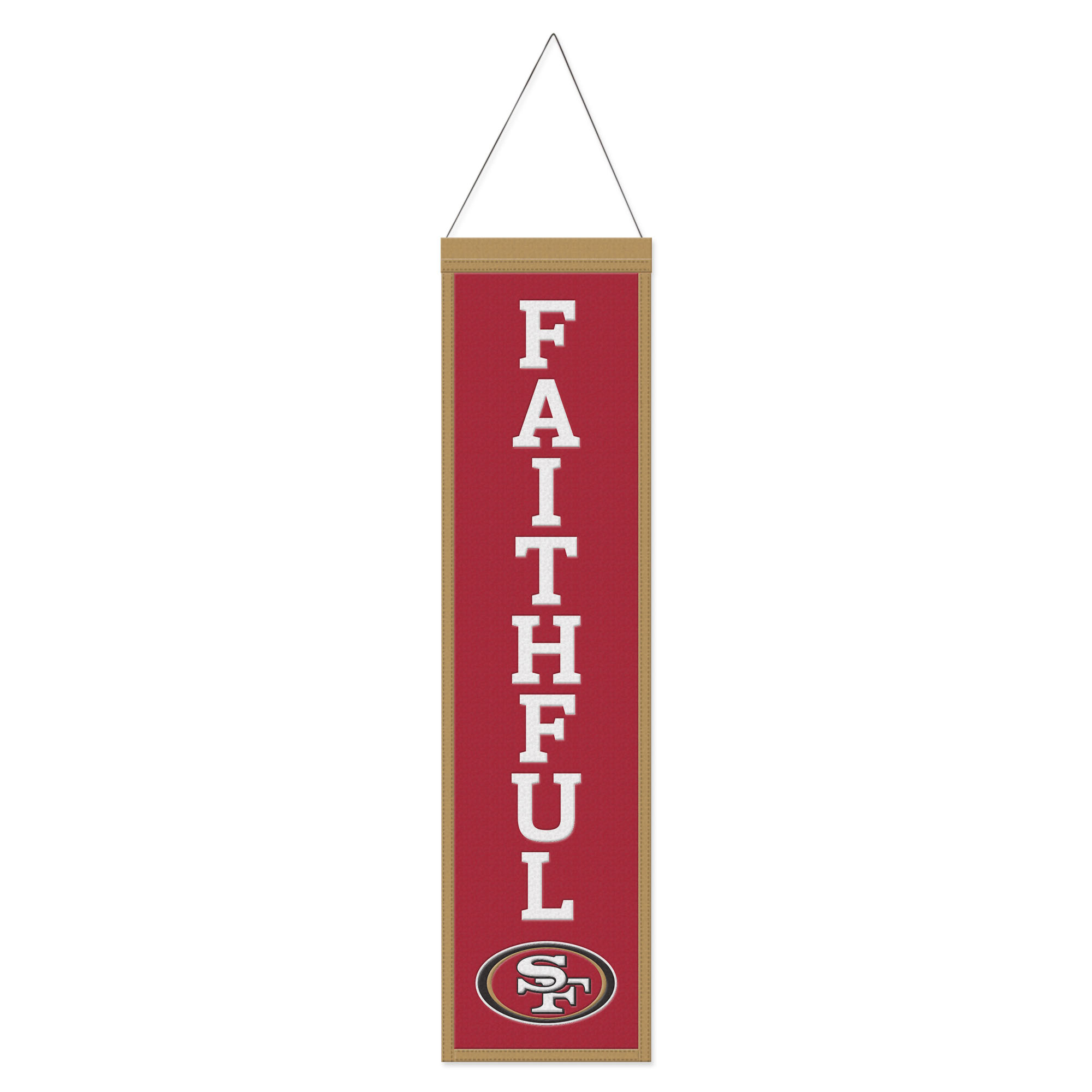 WinCraft San Francisco 49ers 8" x 32" Slogan Wool Banner
