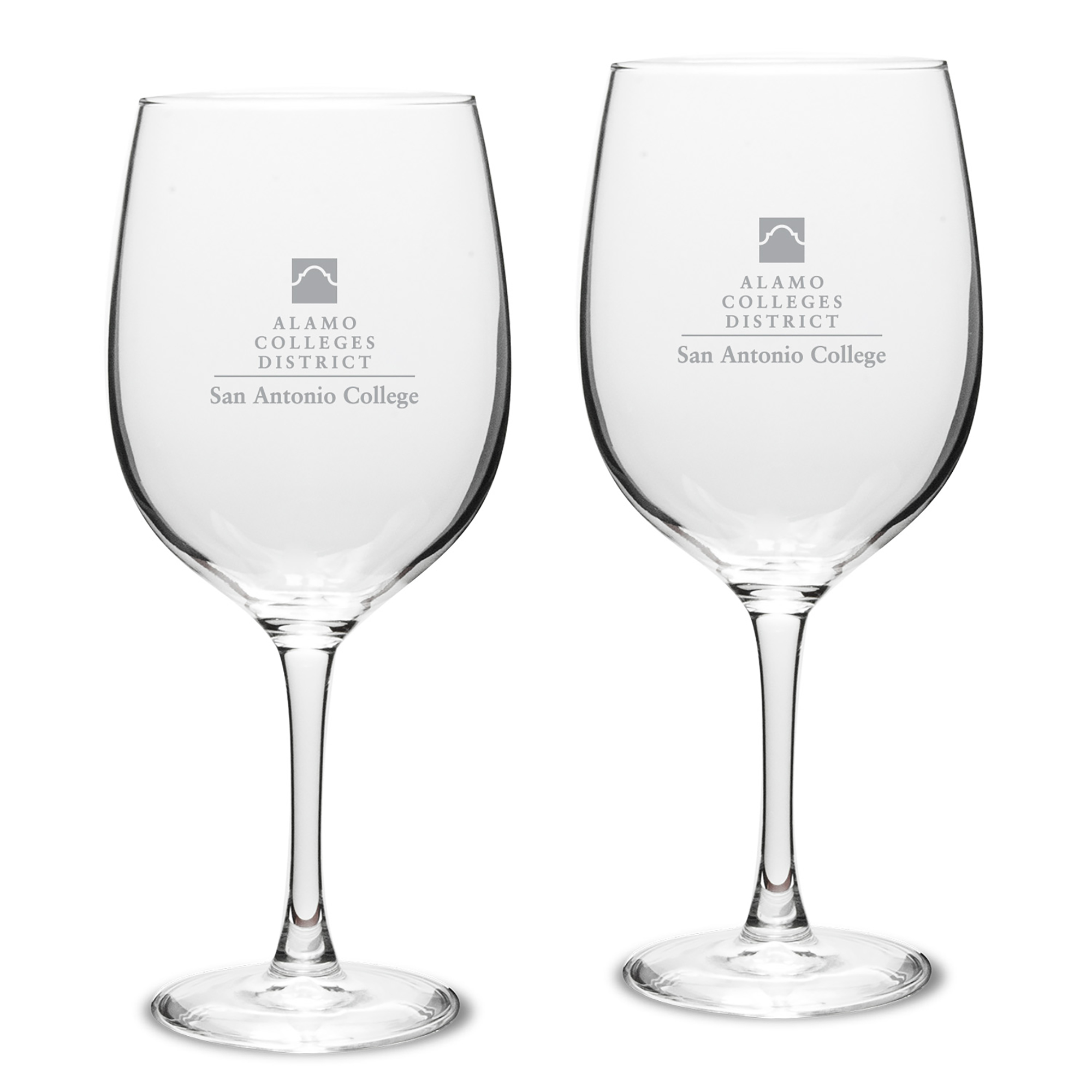 SAC Armadillos 19oz. Two-Piece Traditional Red Wine Glass Set
