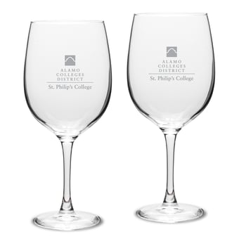 SPC Tigers 19oz. Two-Piece Traditional Red Wine Glass Set