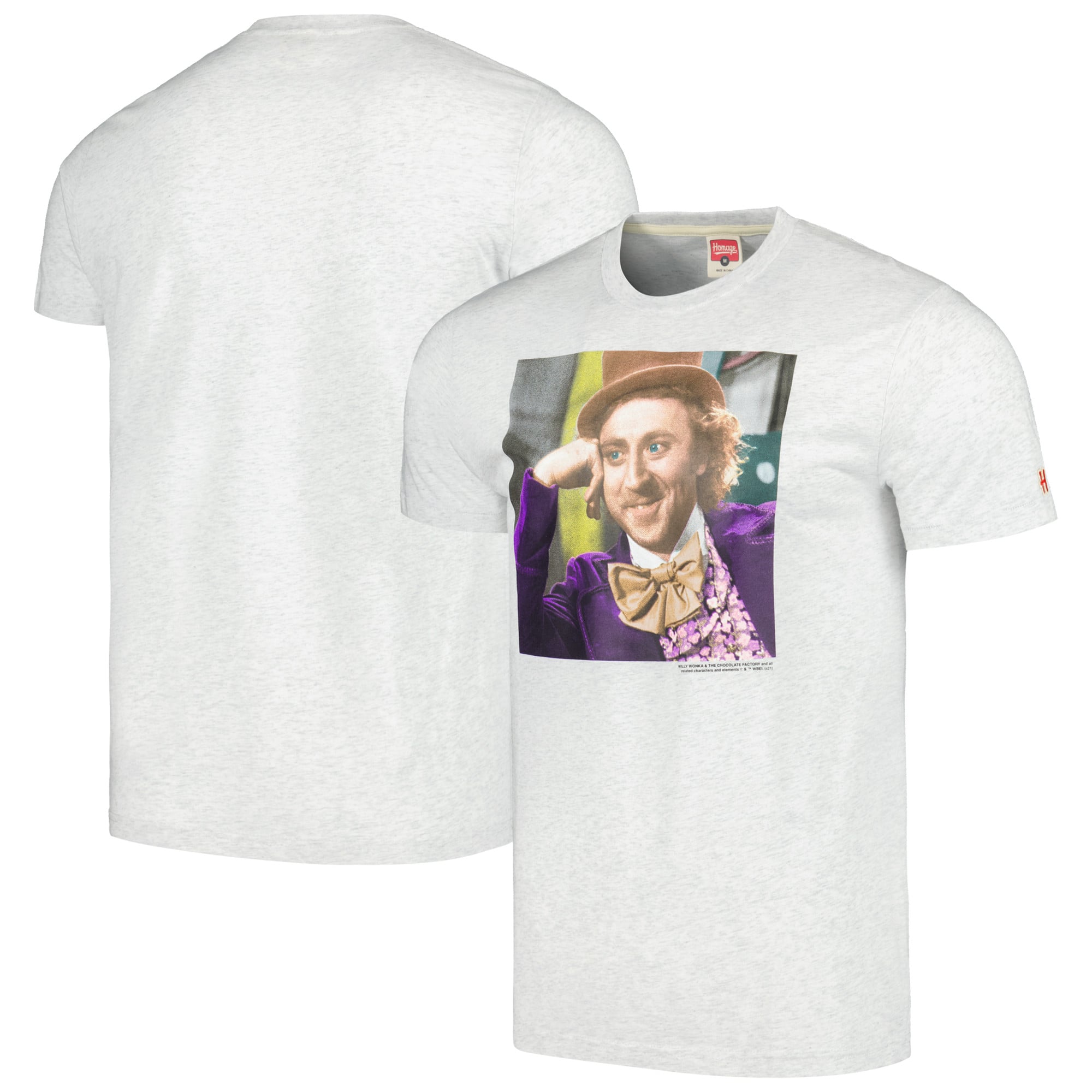 Unisex Homage  Ash Willy Wonka and the Chocolate Factory Tri-Blend T-Shirt