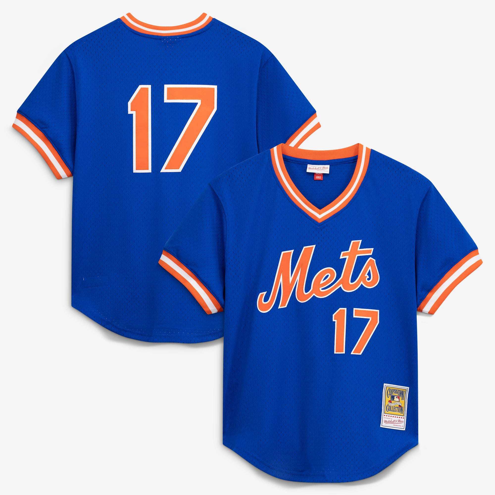 Maglia da allenamento autentica da uomo Mitchell & Ness Keith Hernandez Royal New York Mets