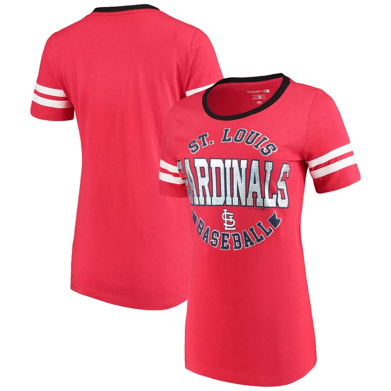 T-shirt Femme 5th & Ocean St Louis Cardinals - Neuf Avec étiquettes - Manches Courtes - Rouge