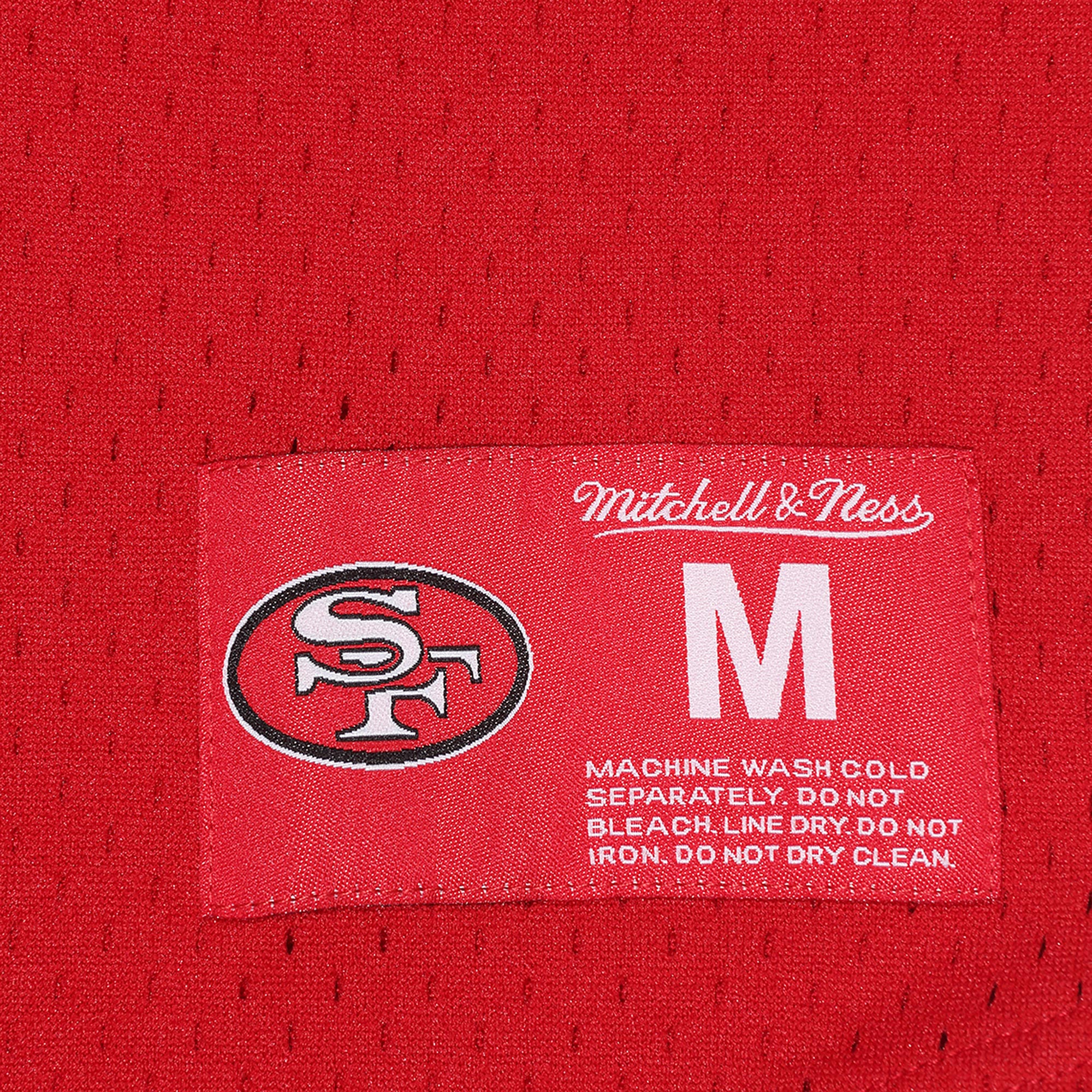 San Francisco 49ers Mitchell & Ness Joe Montana Mesh Name & Number Crew Neck - Mens, , rebel_hi-res