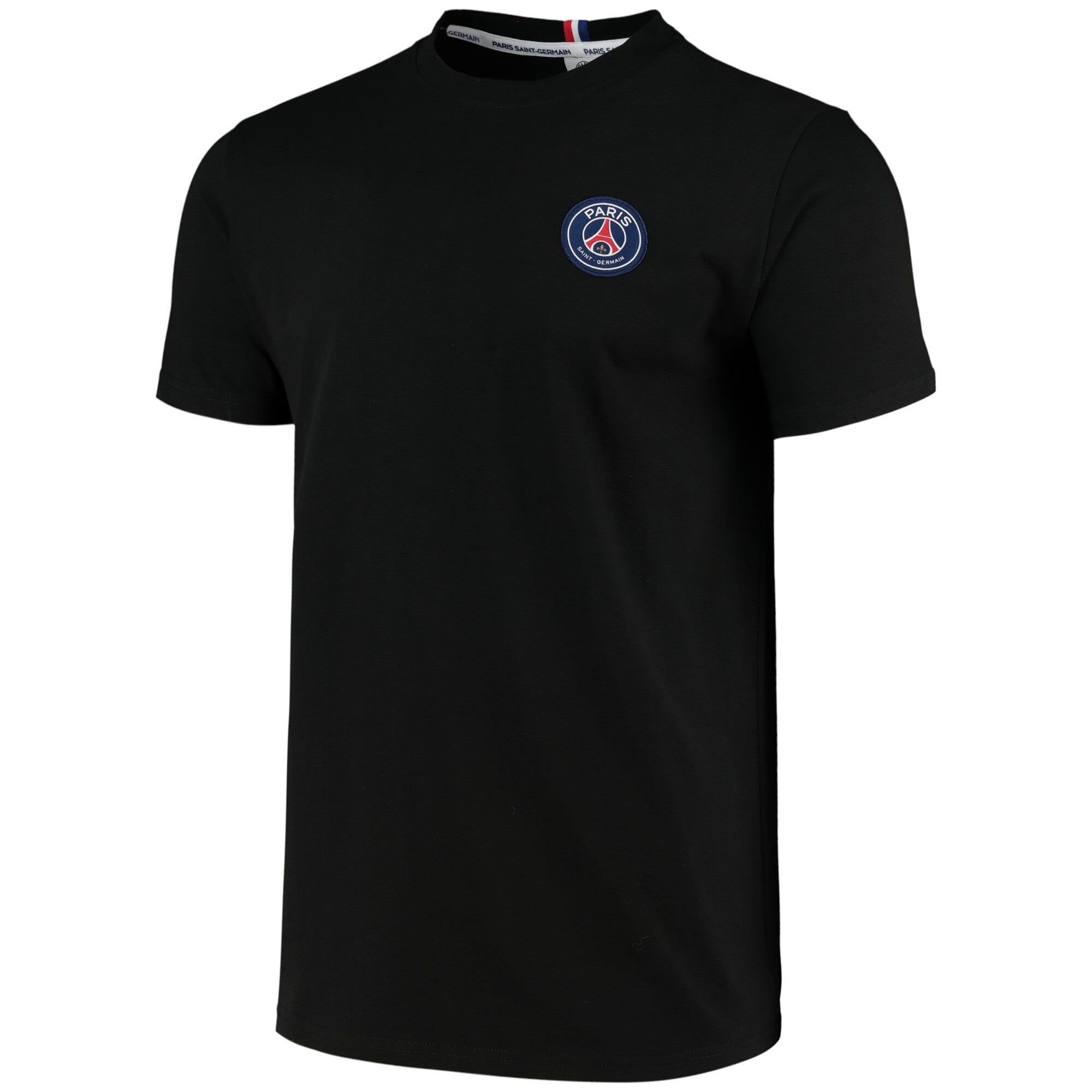 Paris-Saint Germain ESSENTIEL Crest T-Shirt - Black - Mens, , rebel_hi-res