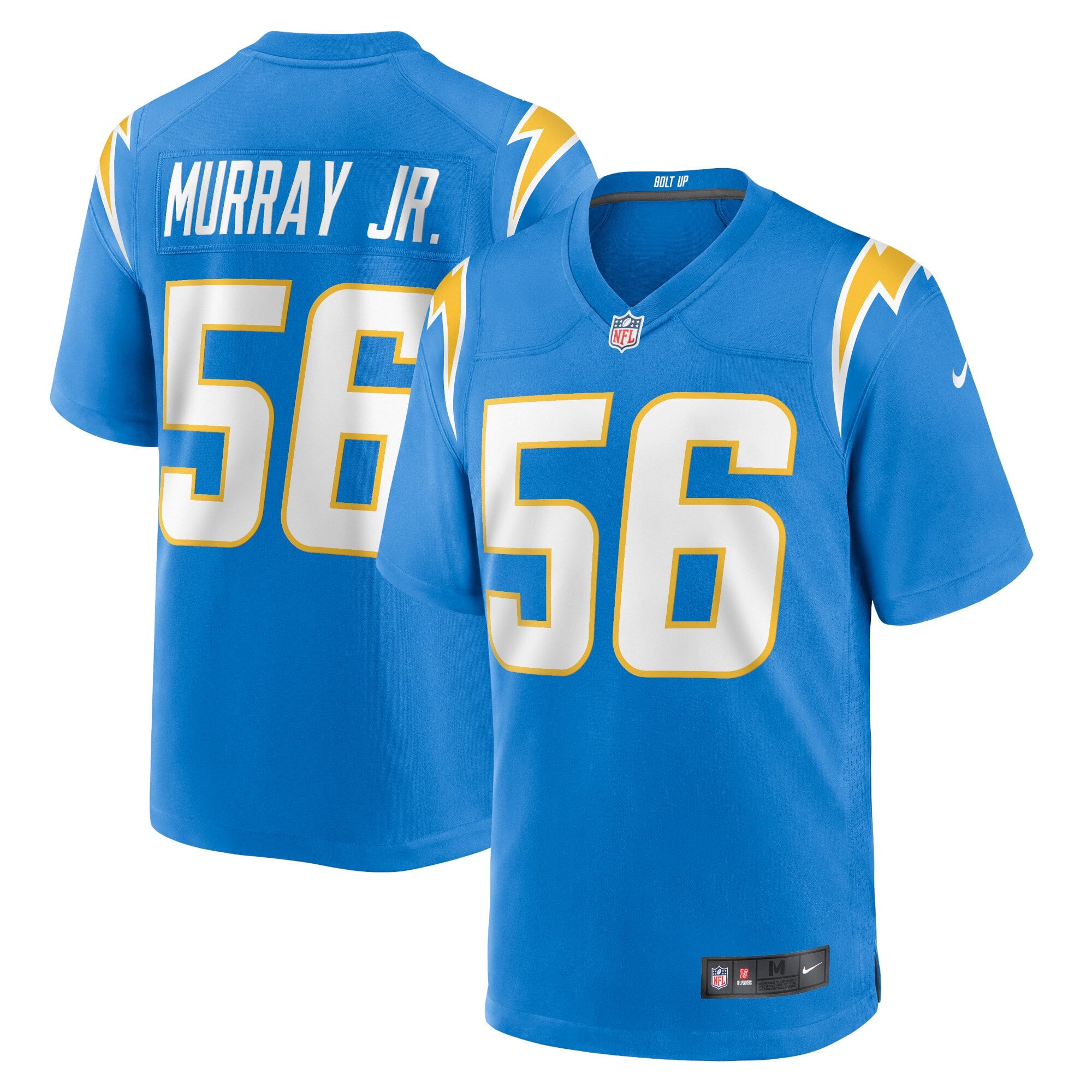 Youth Los Angeles Chargers Kenneth Murray Jr. NFL Home American Football Jersey, , rebel_hi-res