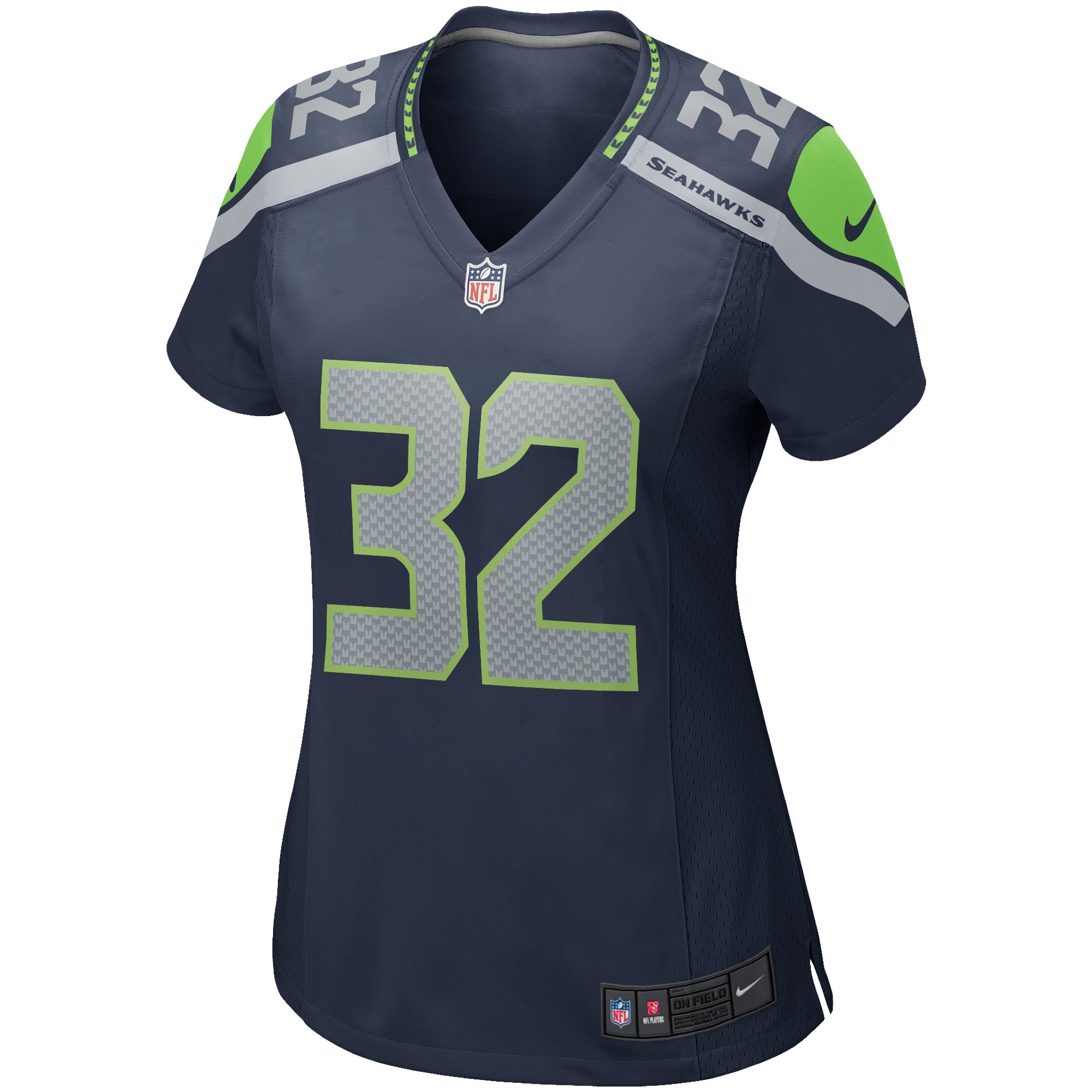 Womens Seattle Seahawks Chris Carson NFL Home American Football Jersey, , rebel_hi-res