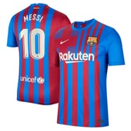 FC Barcelona 2021 22 Mens Replica Messi Home Jersey Rebel Sport