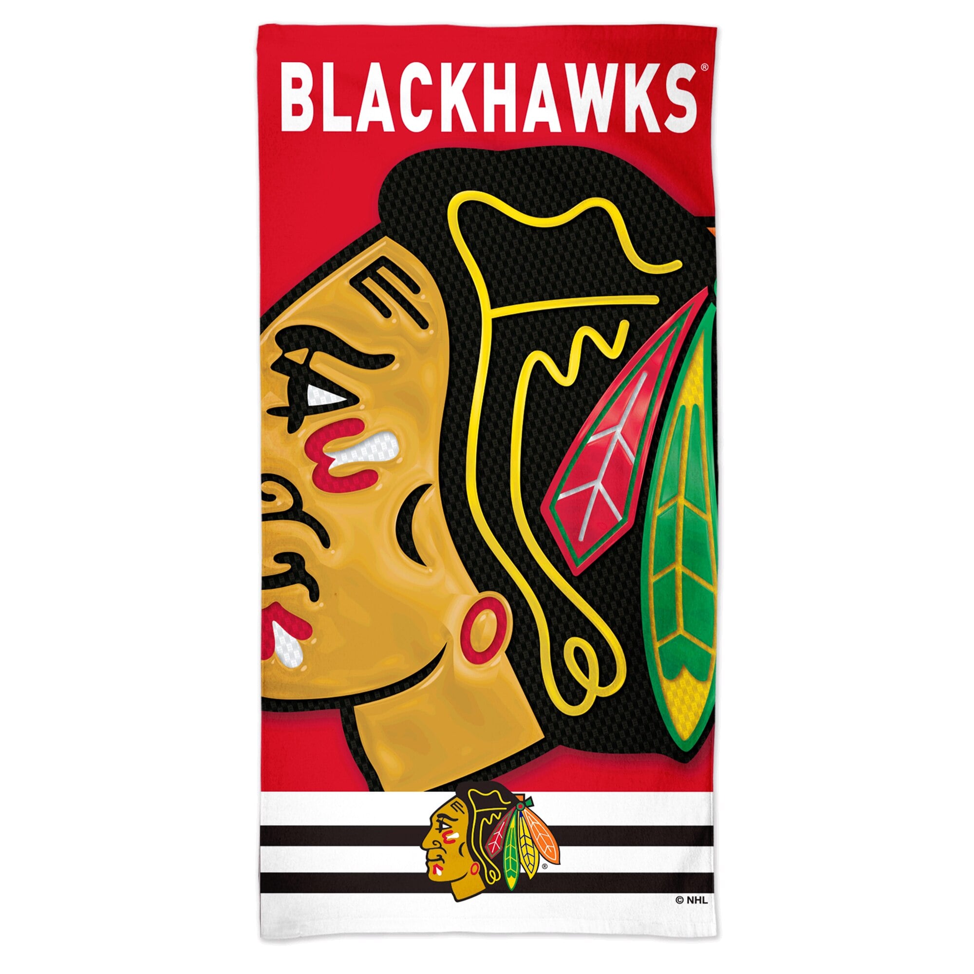 Chicago Blackhawks Wincraft Beach Towel 30 x 60, , rebel_hi-res
