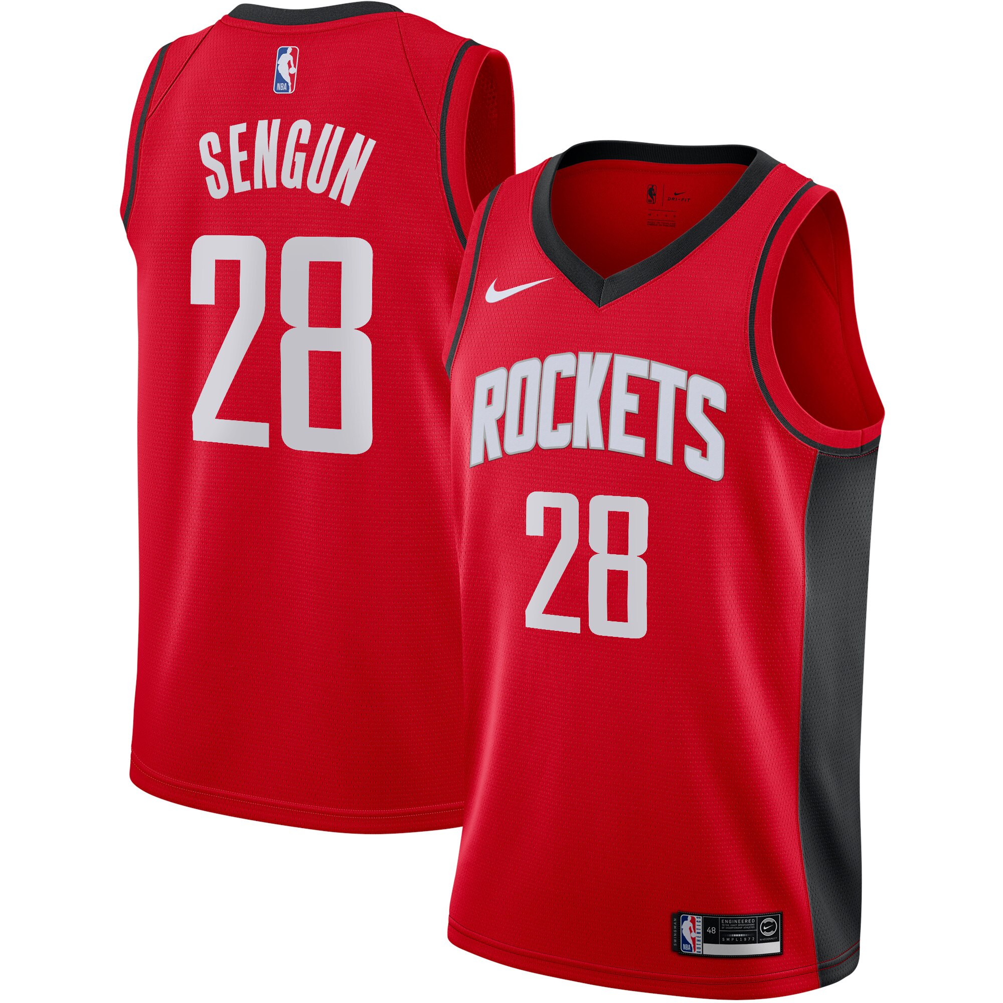 Houston Rockets Nike Swingman Jersey - Red - Alperen Sengun - Youth - Icon Edition, , rebel_hi-res