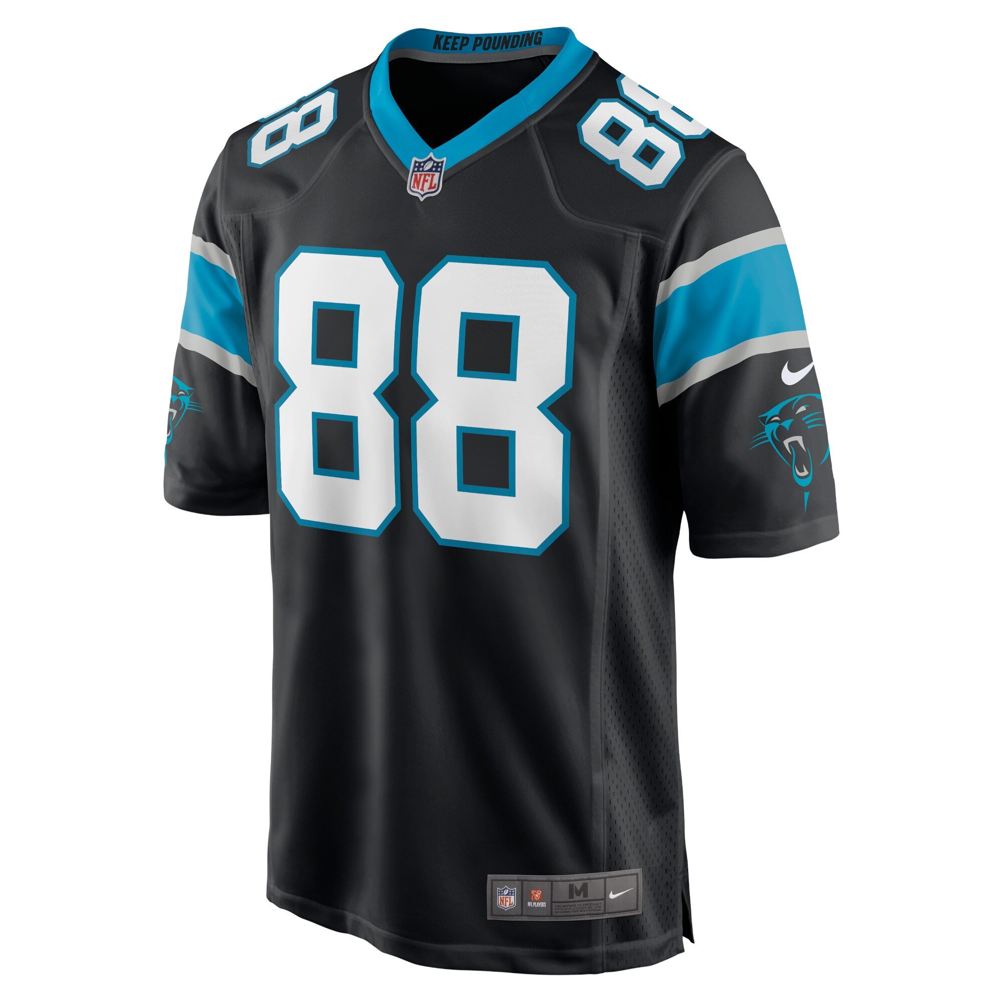 Carolina Panthers Nike Home Game Jersey - Black - Terrace Marshall Jr - Mens, , rebel_hi-res
