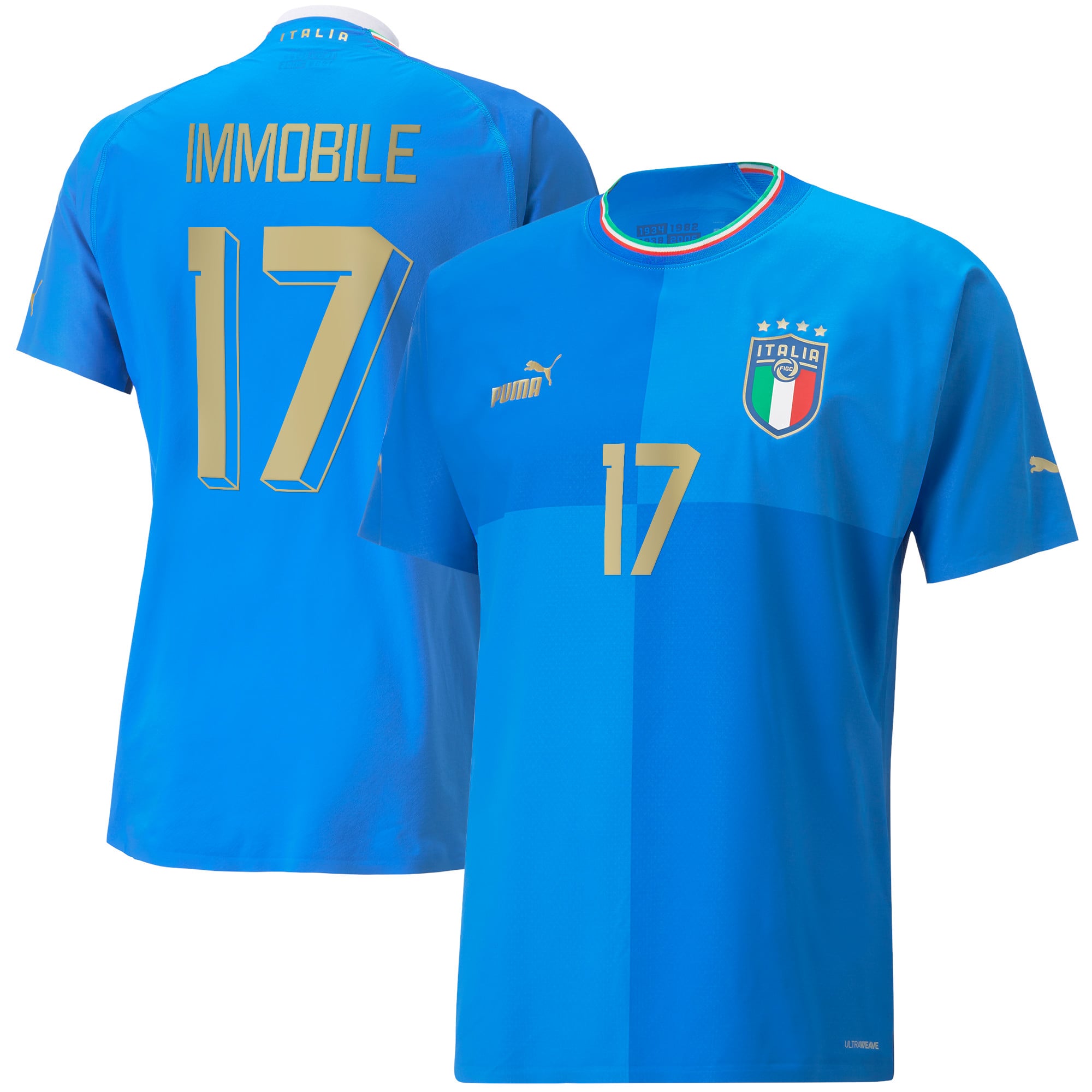 Italy Home Authentic Shirt with Immobile 17 printing, , rebel_hi-res