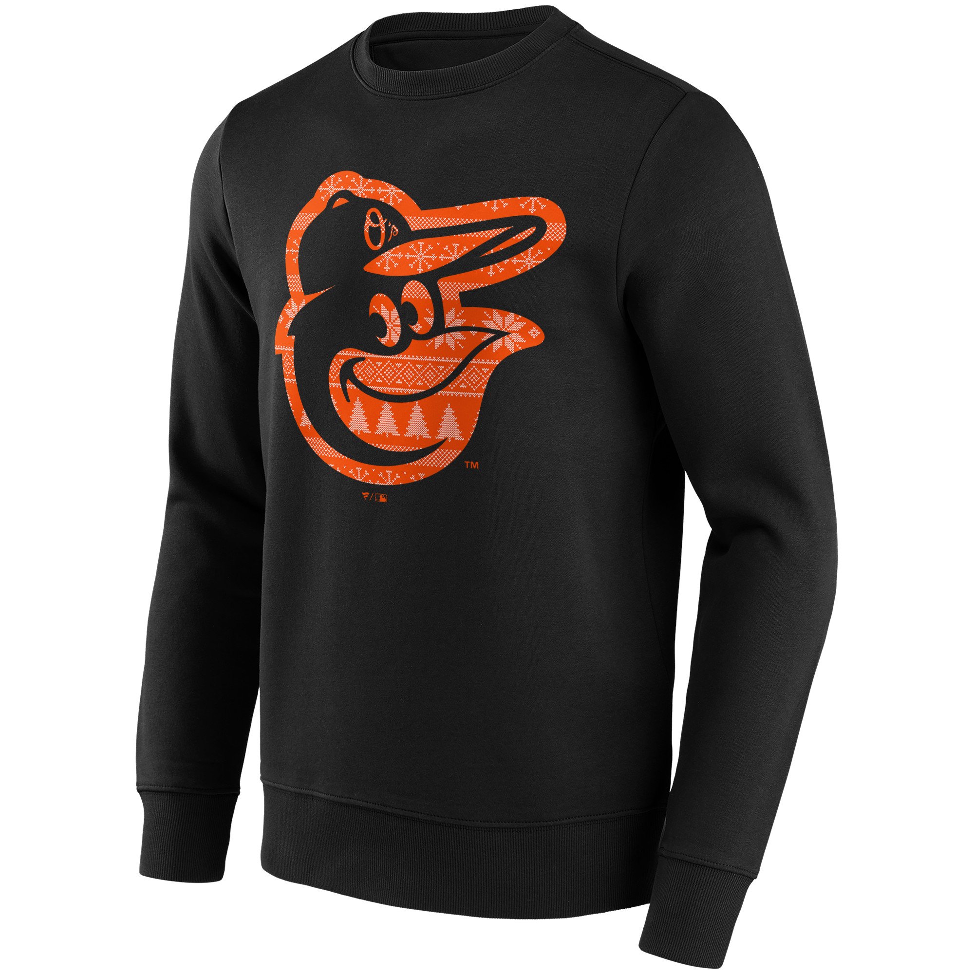 Mens Baltimore Orioles Christmas Jumper Graphic Crew Sweatshirt, , rebel_hi-res