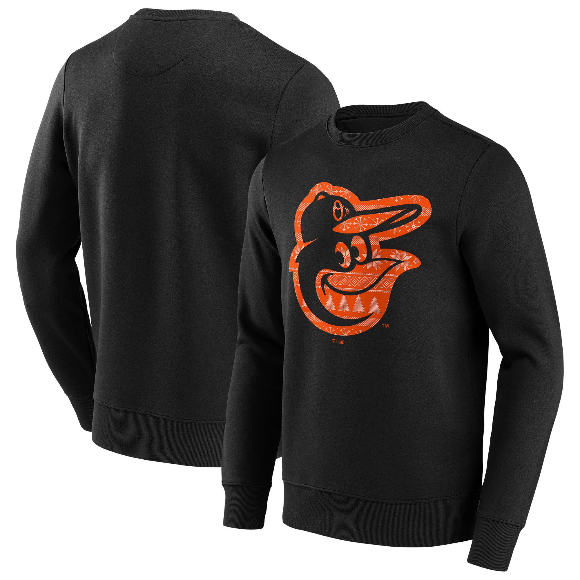 Mens Baltimore Orioles Christmas Jumper Graphic Crew Sweatshirt, , rebel_hi-res