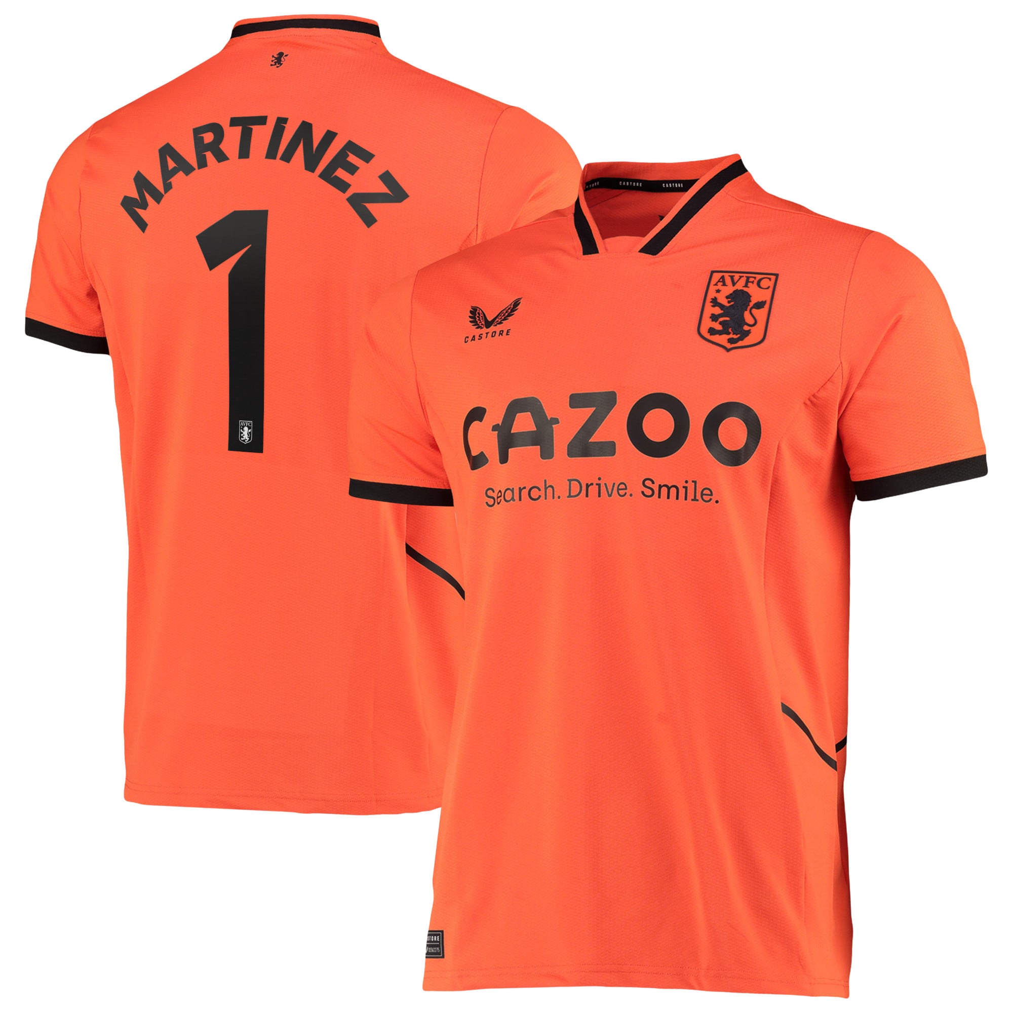 Aston Villa Cup Away Goalkeeper Shirt 2022-23 - Kids with Martinez 1 printing, , rebel_hi-res