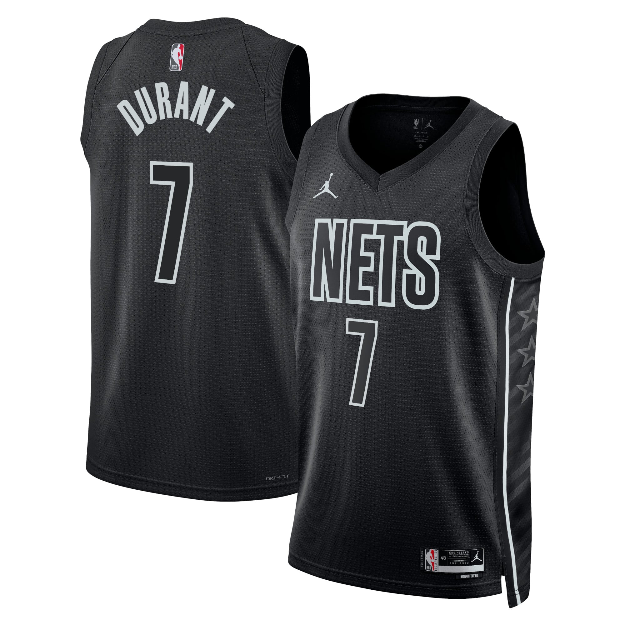 Brooklyn Nets Jordan Statement Edition Swingman Jersey - Black - Kevin ...