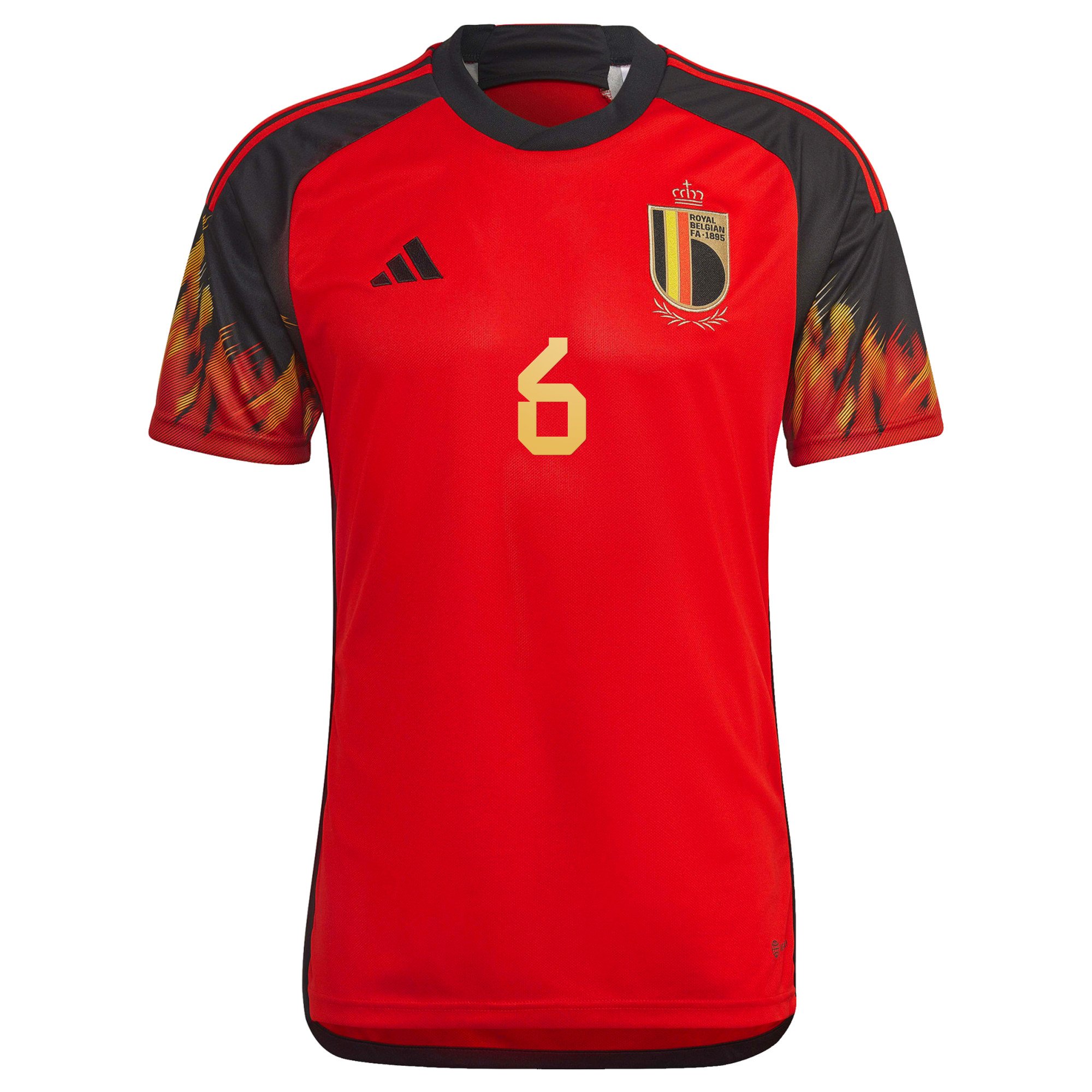Belgium Home Shirt 2022 with Witsel 6 printing, , rebel_hi-res