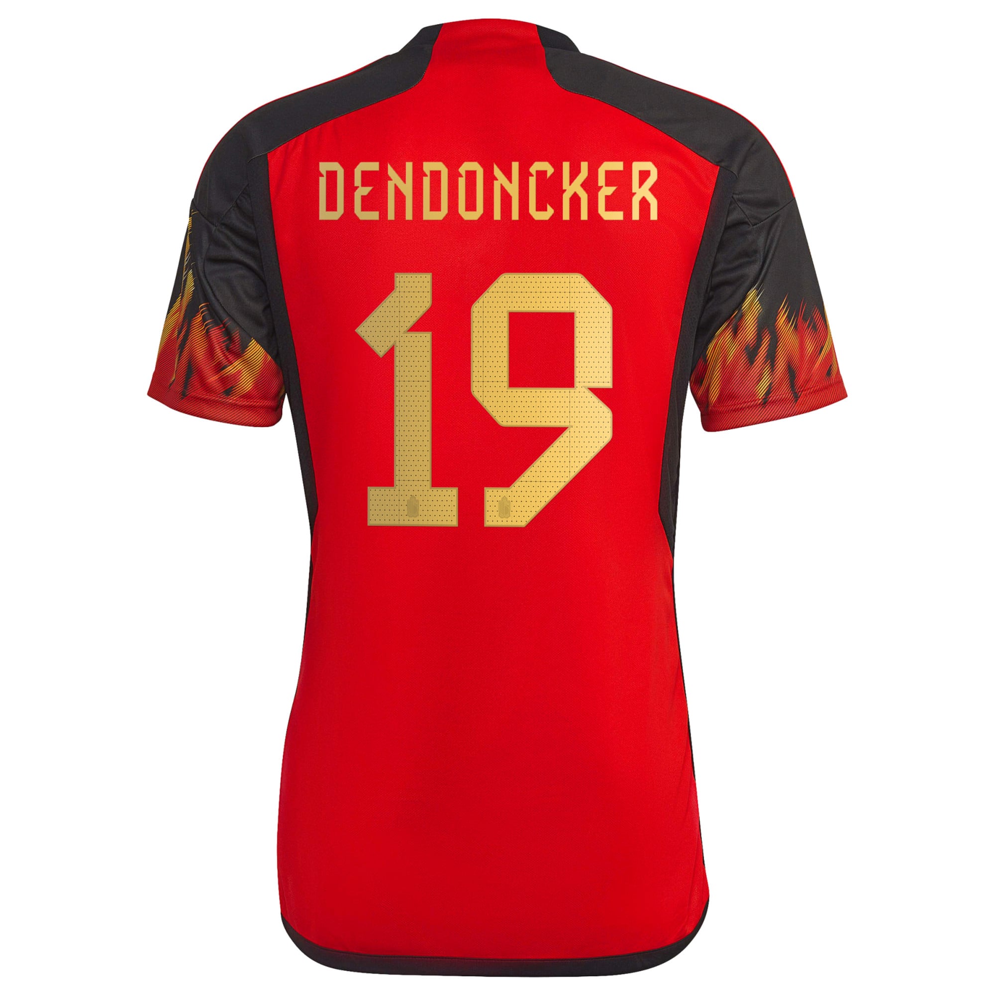 Belgium Home Shirt 2022 with Dendoncker 19 printing, , rebel_hi-res