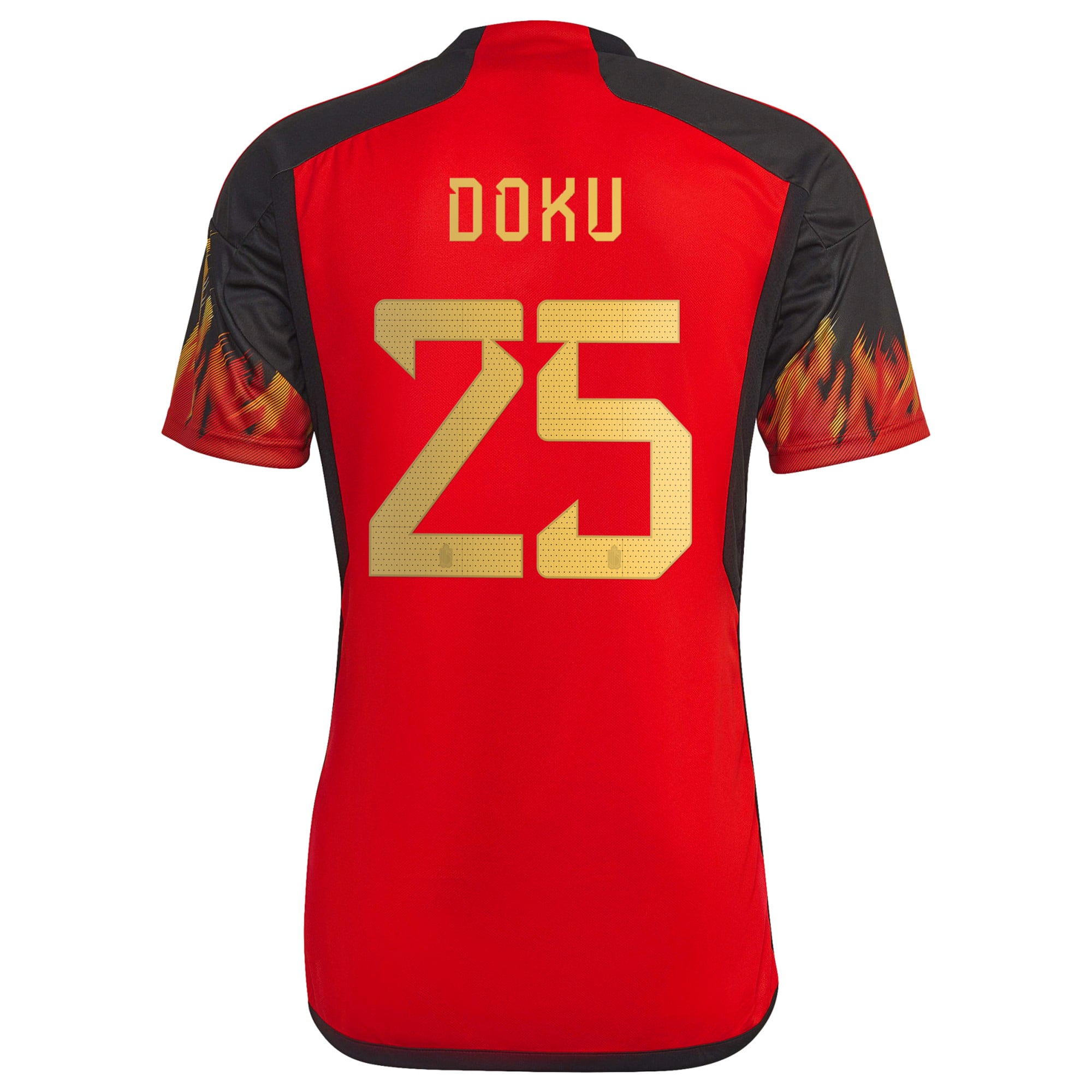 Belgium Home Shirt 2022 with Doku 25 printing, , rebel_hi-res