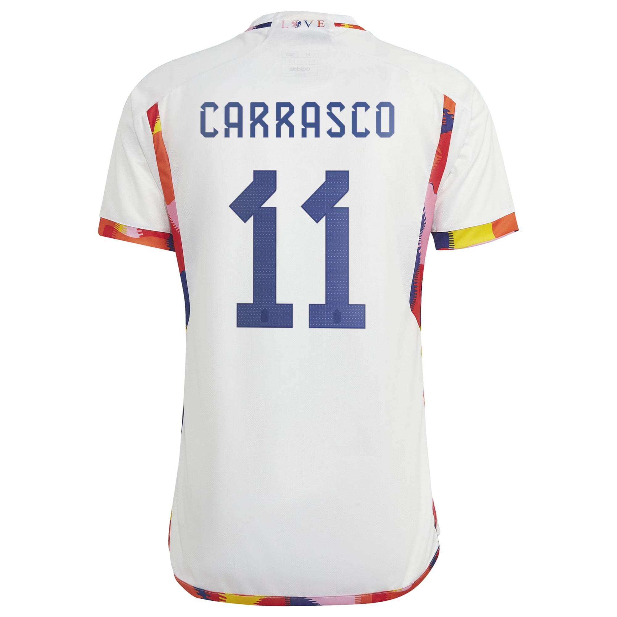 Belgium Away Shirt 2022 with Carrasco 11 printing, , rebel_hi-res