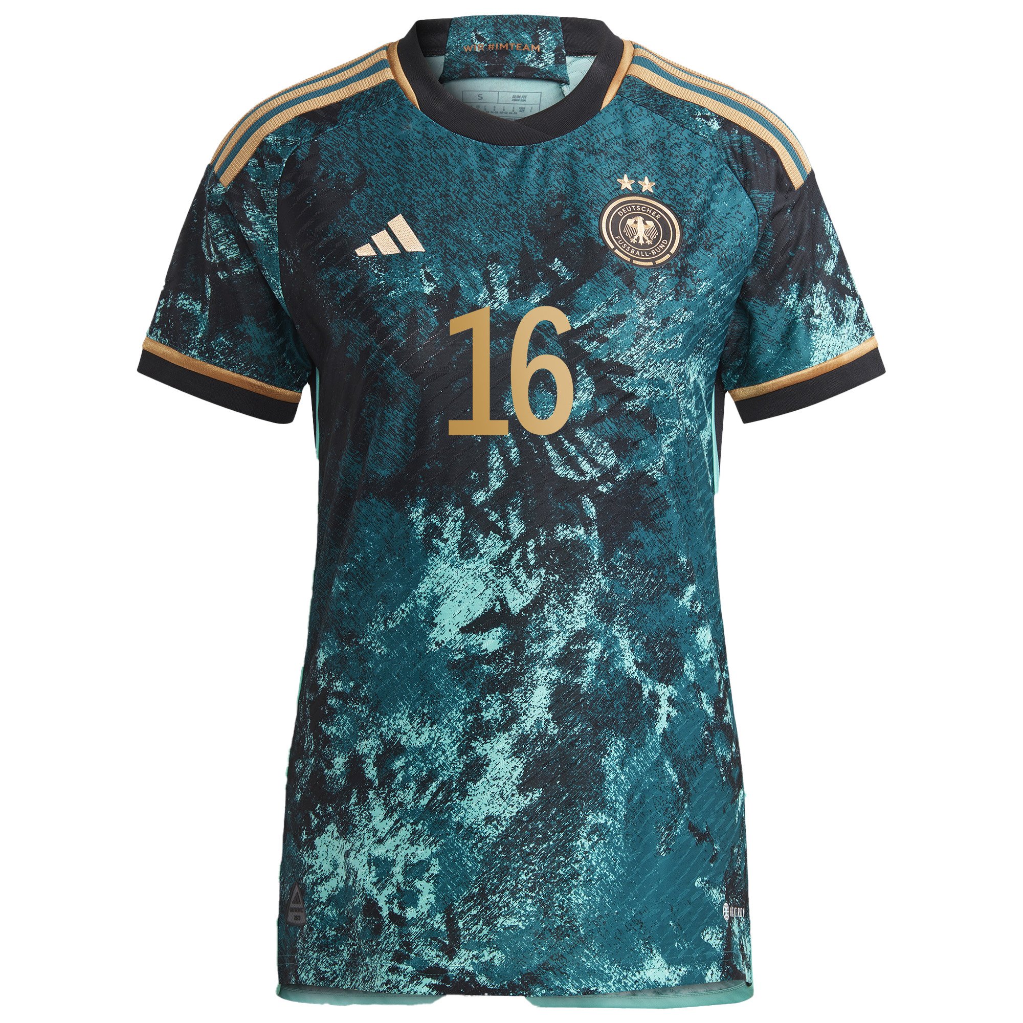 Womens adidas Germany 2023 Linda Dallmann Authentic Away Football Jersey, , rebel_hi-res