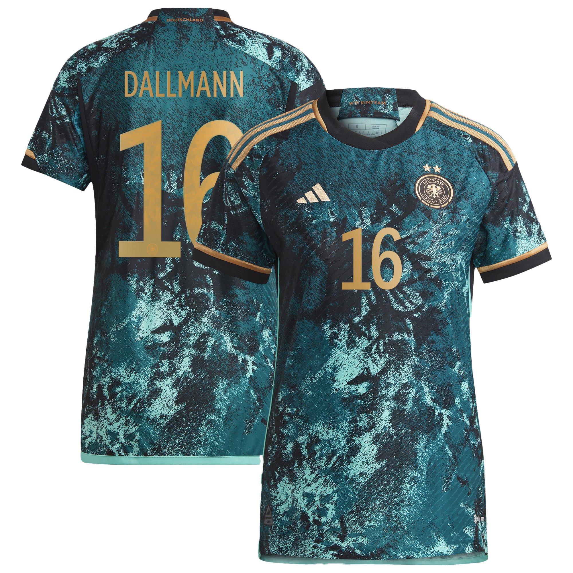Womens adidas Germany 2023 Linda Dallmann Authentic Away Football Jersey, , rebel_hi-res