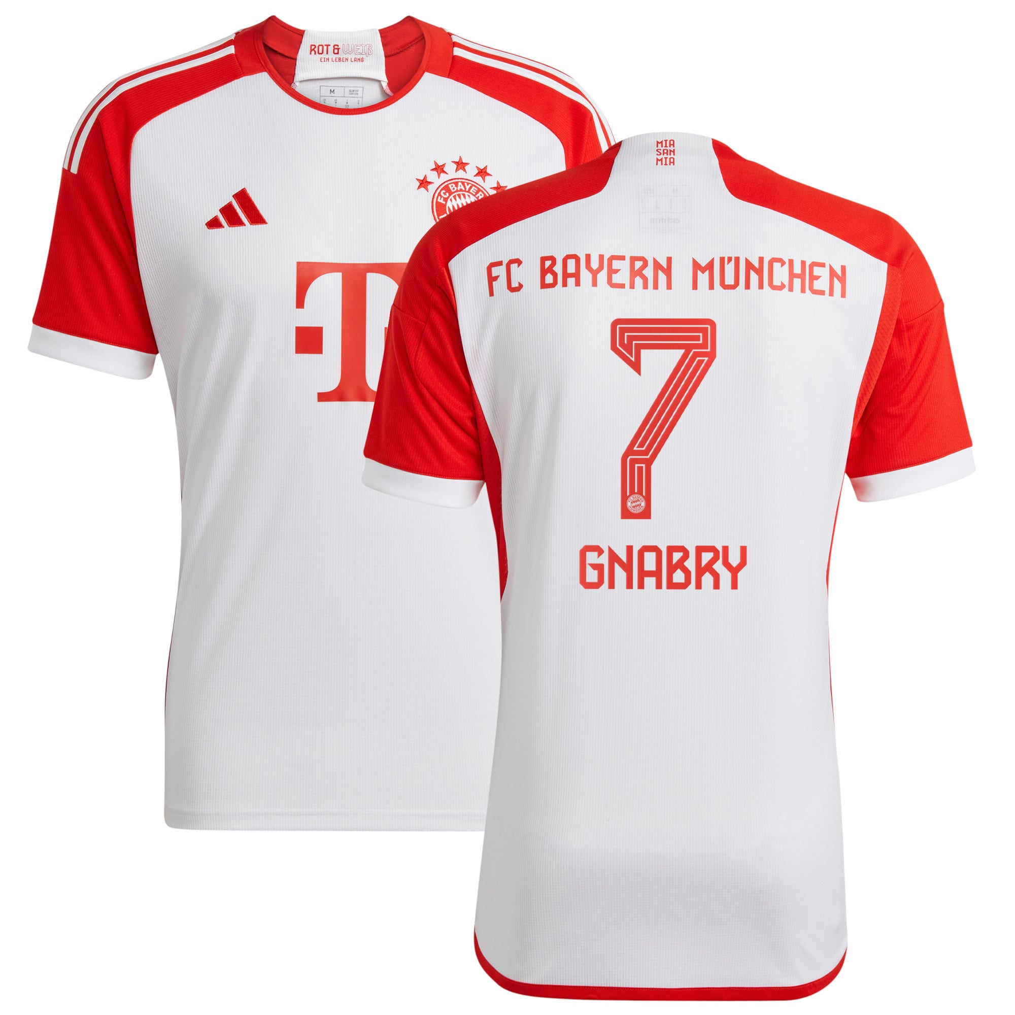 FC Bayern adidas Home Shirt 2023-24 with Gnabry 7 printing, , rebel_hi-res