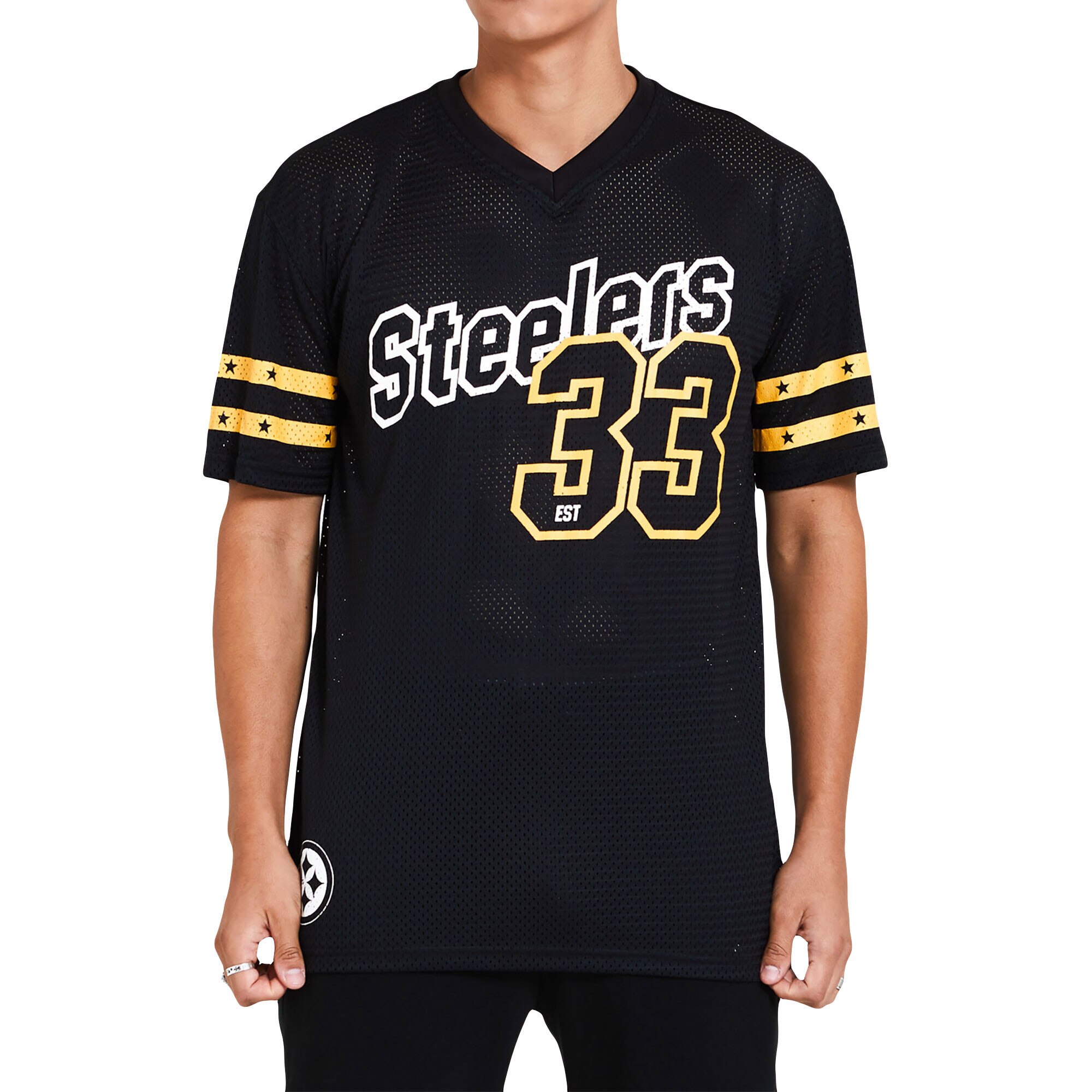 T-shirt Oversized New Era - Pittsburgh Steelers, Noir, 100% Coton, Neuf Avec Étiquette