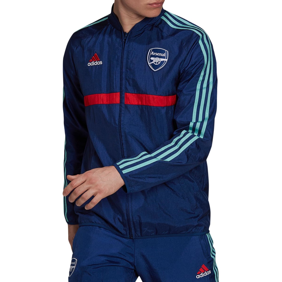 O2 Arsenal Jacket Arsenal Icons Woven Jacket-Blue | Rebel Sport