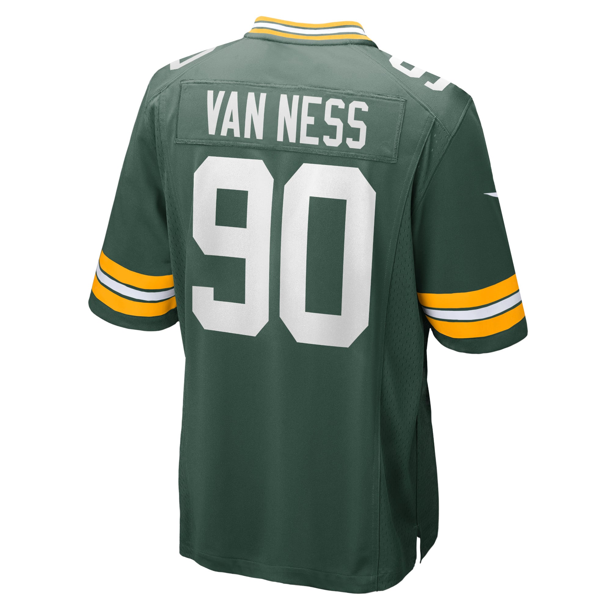 Green Bay Packers Nike Home Game Jersey - Green - Lukas Van Ness- Mens, , rebel_hi-res