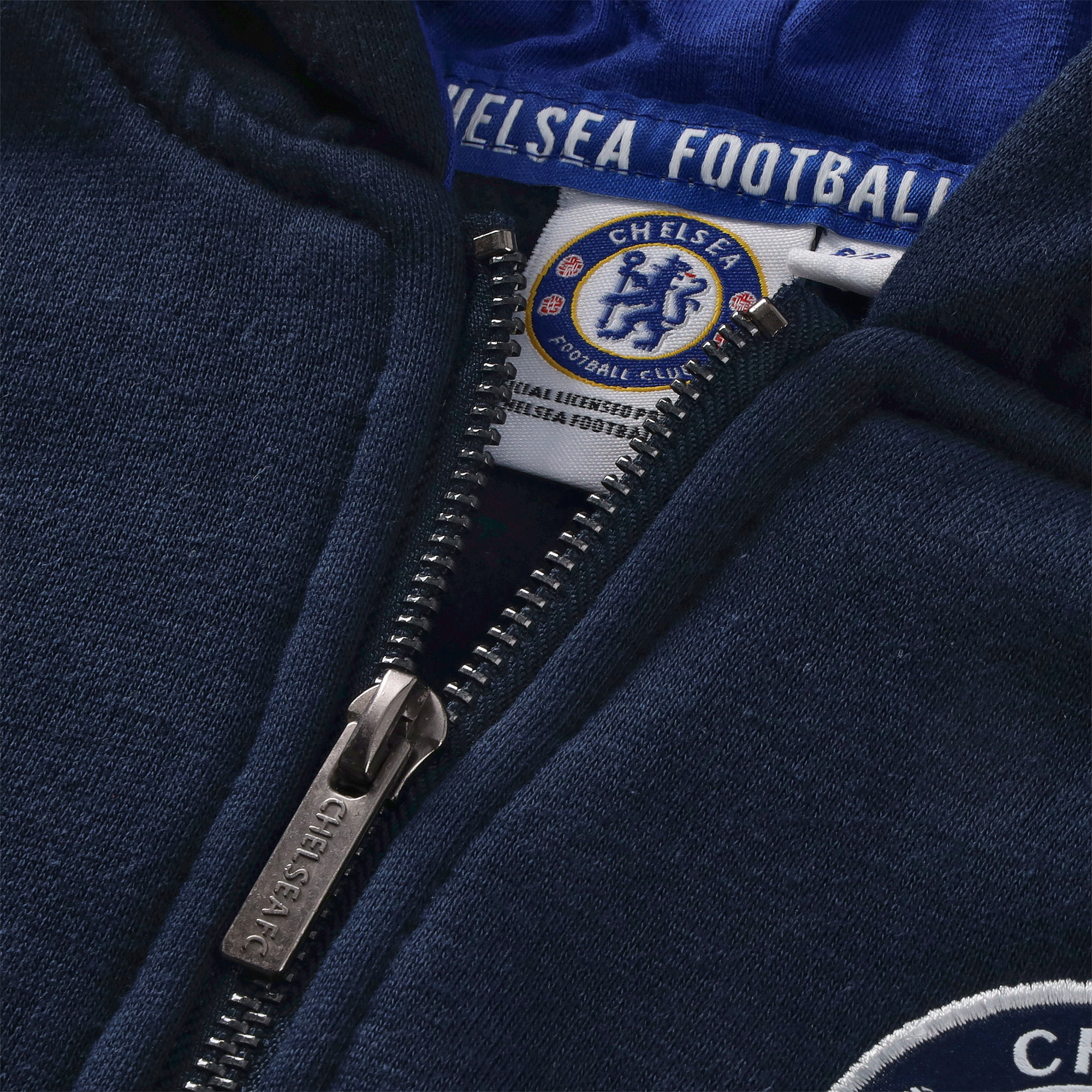 Chelsea Core Zip Through Hoodie - Navy - Boys, , rebel_hi-res