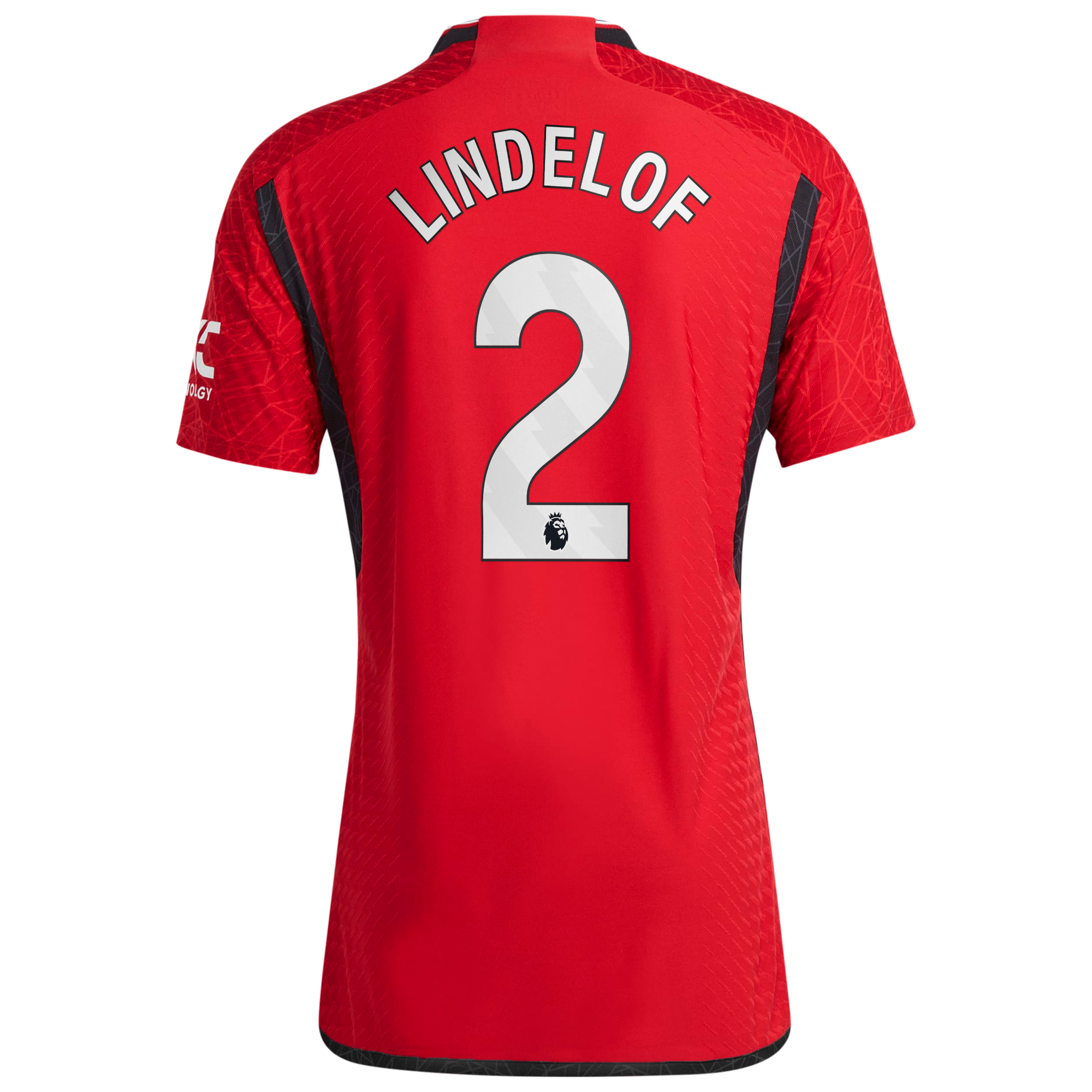 Manchester United adidas Home Authentic Shirt 2023-24 with Lindelof 2 printing, , rebel_hi-res