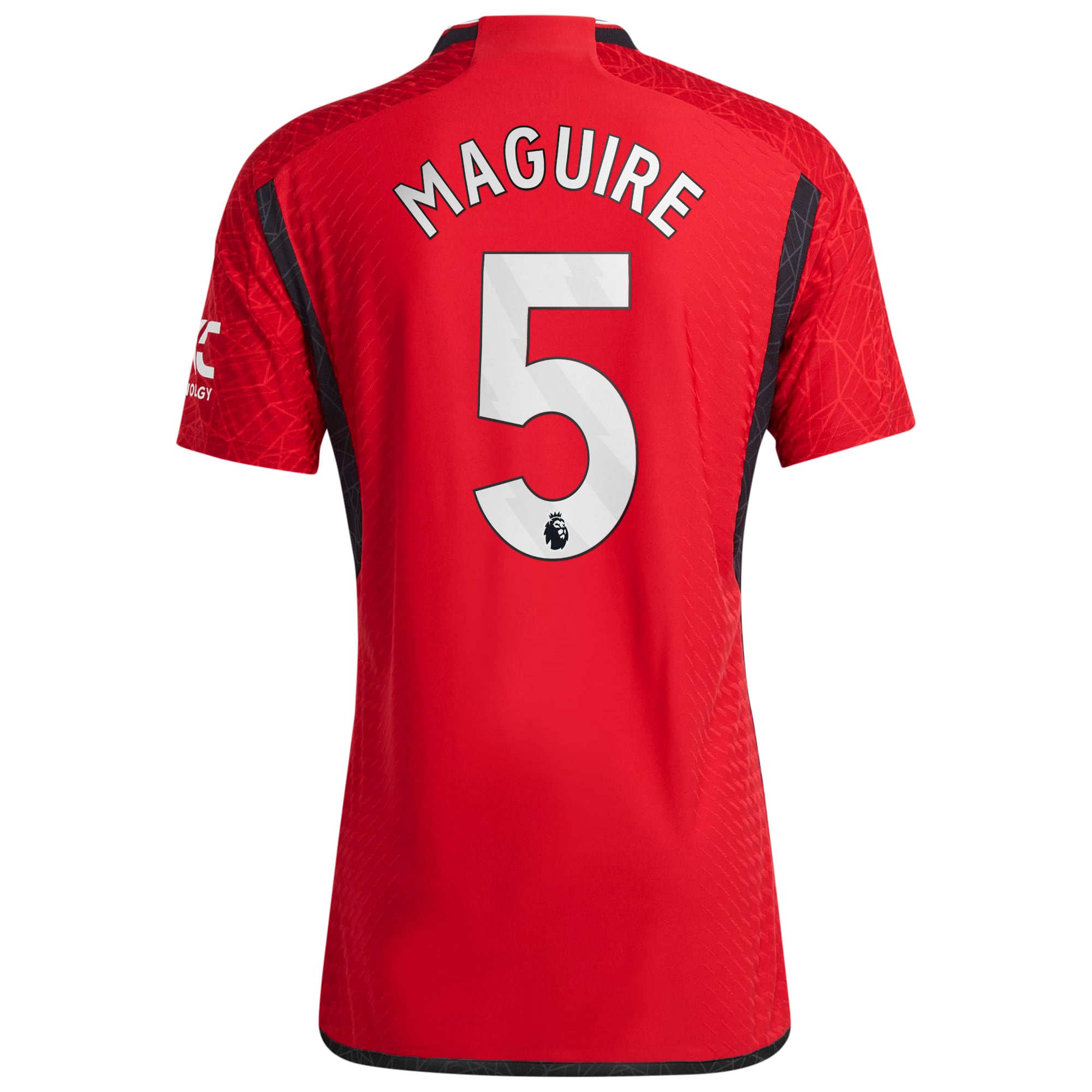 Manchester United adidas Home Authentic Shirt 2023-24 with Maguire 5 printing, , rebel_hi-res