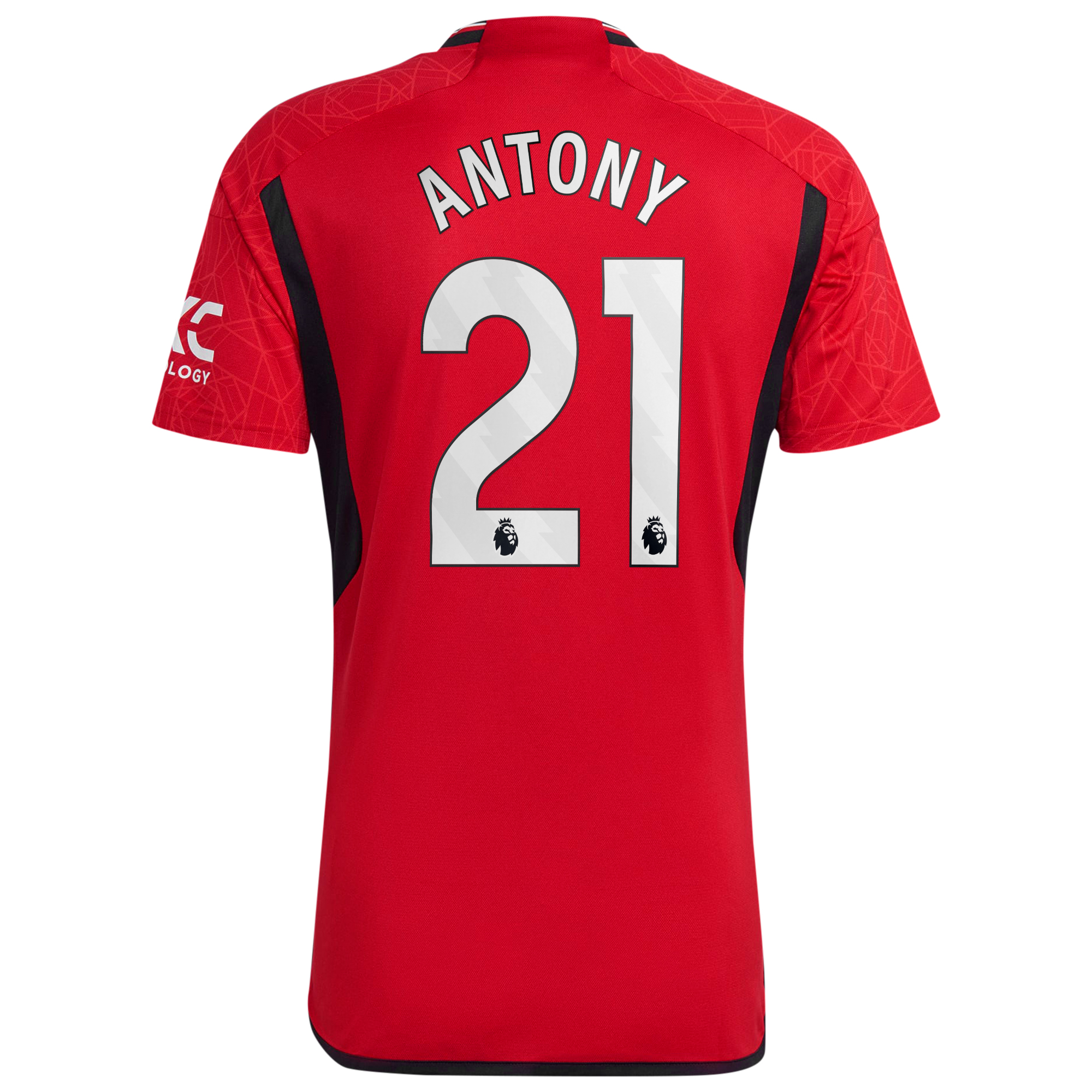 Manchester United adidas Home Shirt 2023-24 with Antony 21 printing, , rebel_hi-res