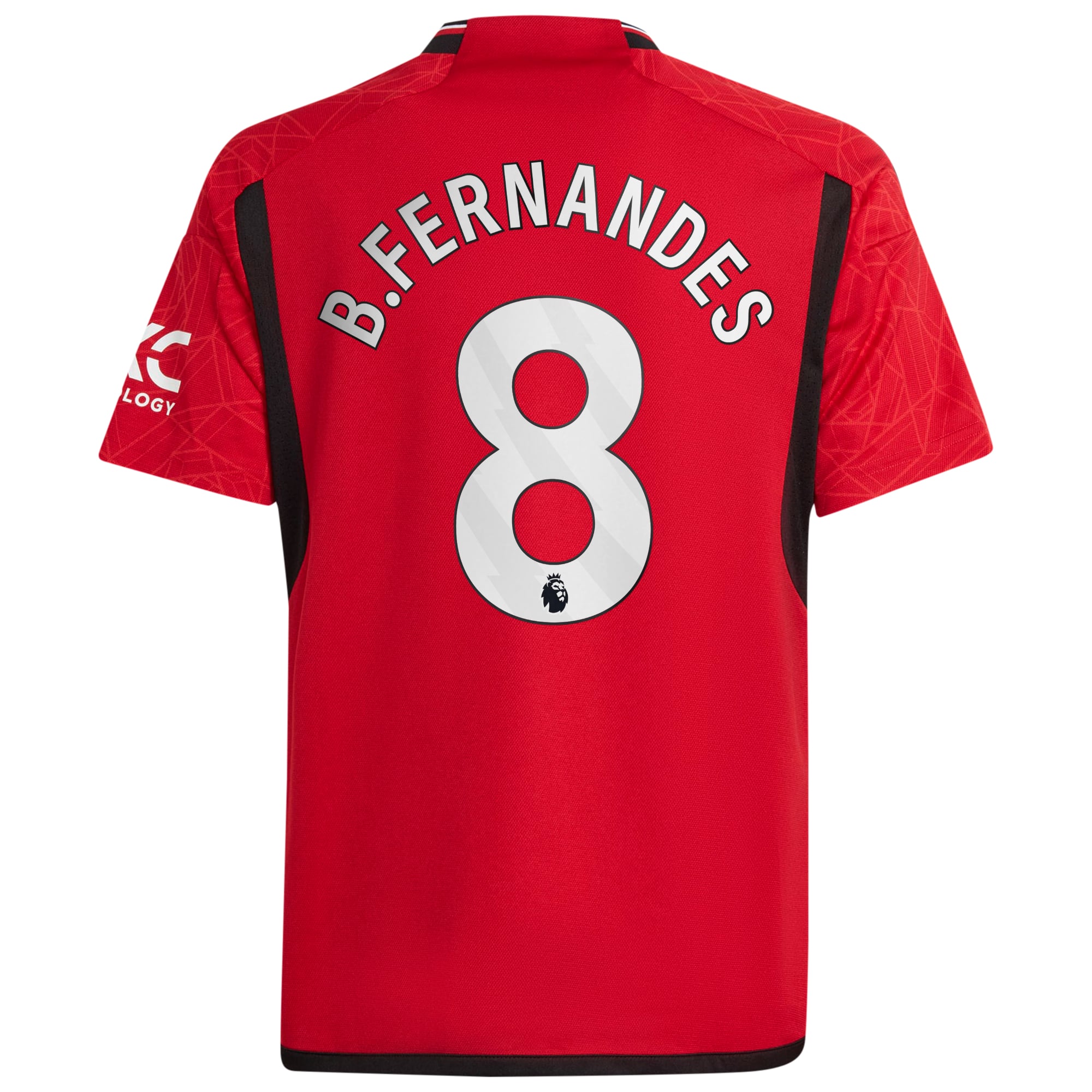 Manchester United adidas Home Shirt 2023-24 - Kids with B.Fernandes 8 printing, , rebel_hi-res