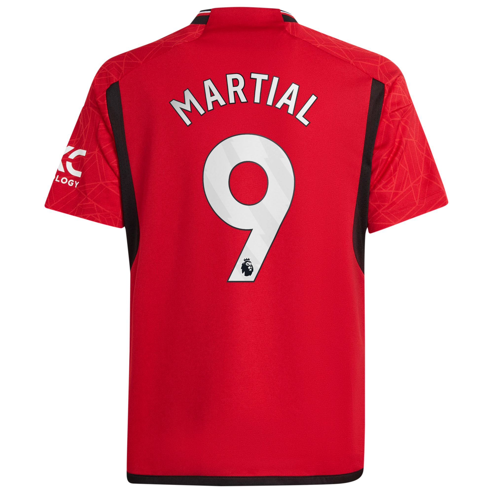 Manchester United adidas Home Shirt 2023-24 - Kids with Martial 9 printing, , rebel_hi-res