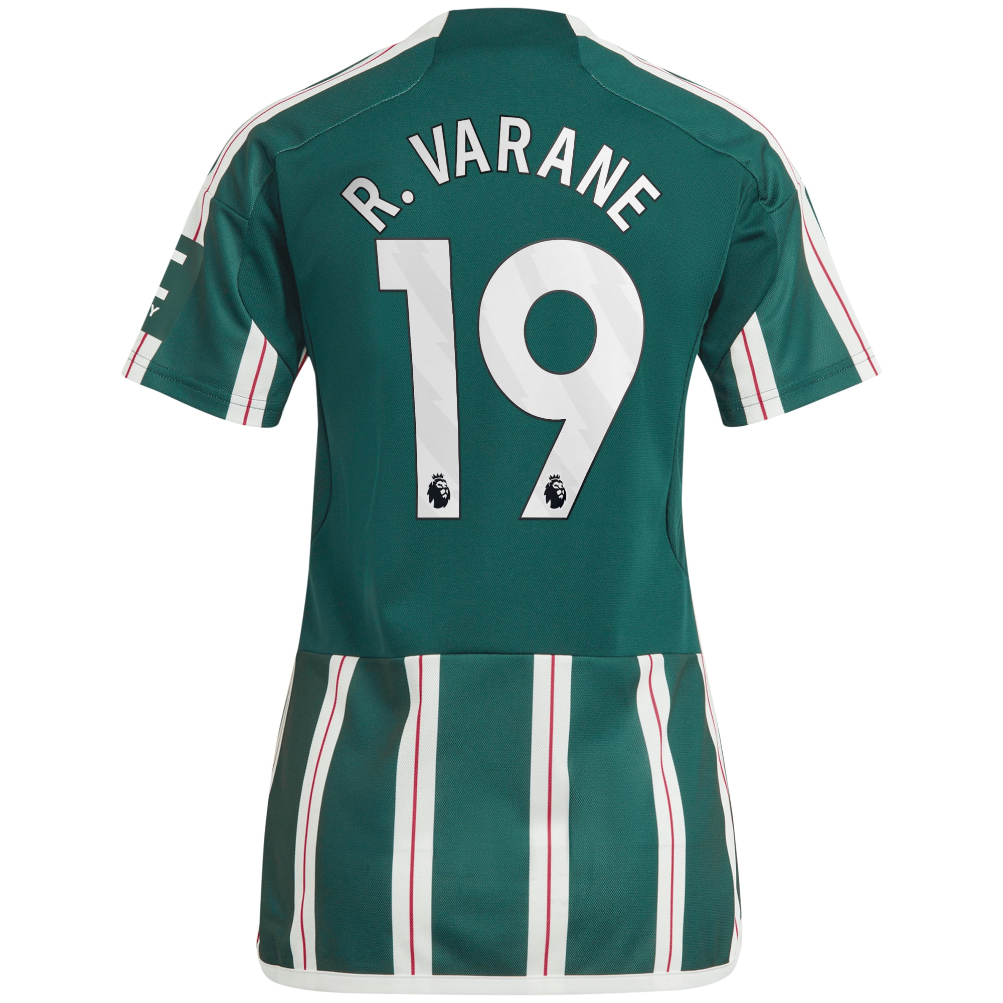 Manchester United EPL adidas Away Shirt 2023-24 - Womens with R. Varane 19 printing, , rebel_hi-res