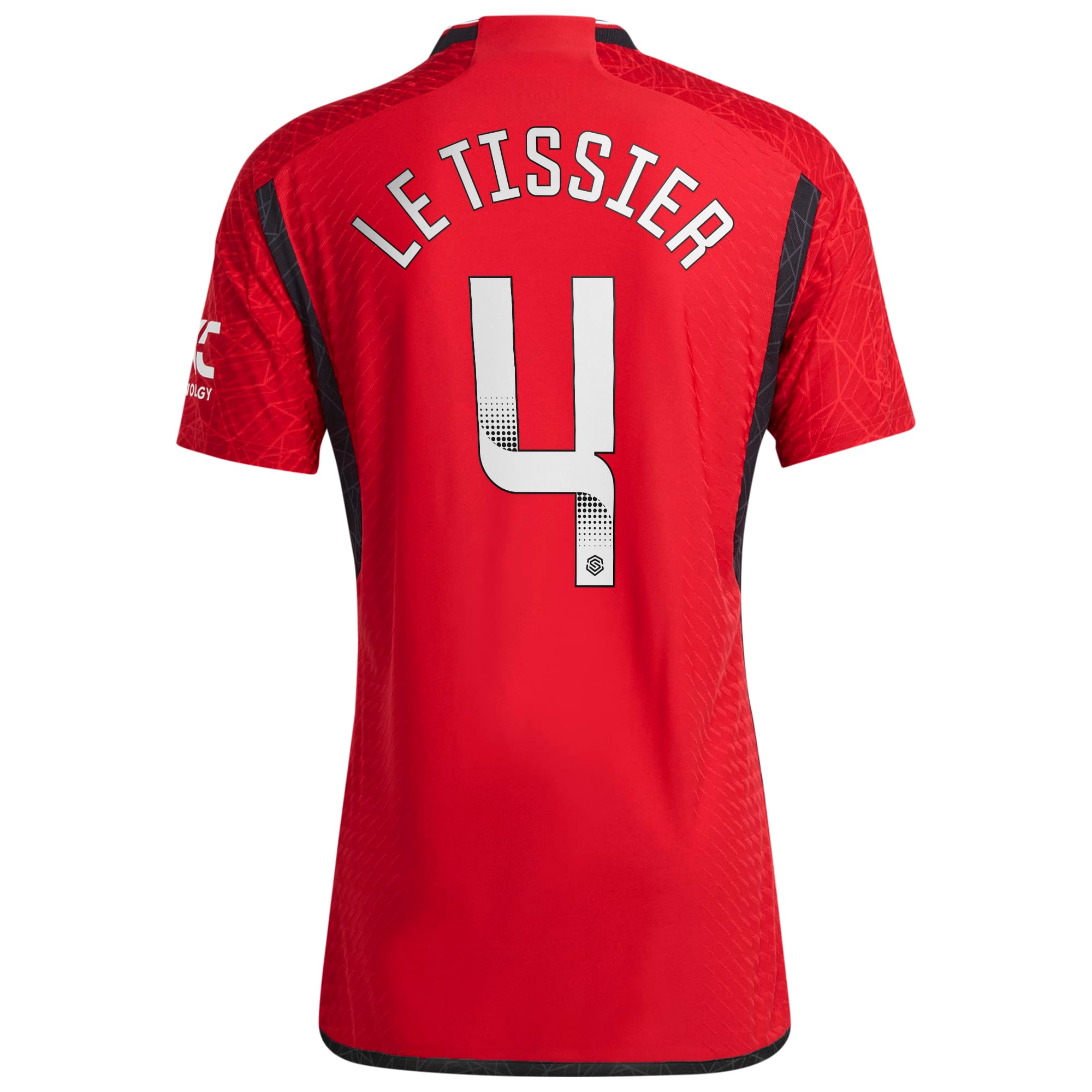Manchester United WSL adidas Home Authentic Shirt 2023-24 with Le Tissier 4 printing, , rebel_hi-res