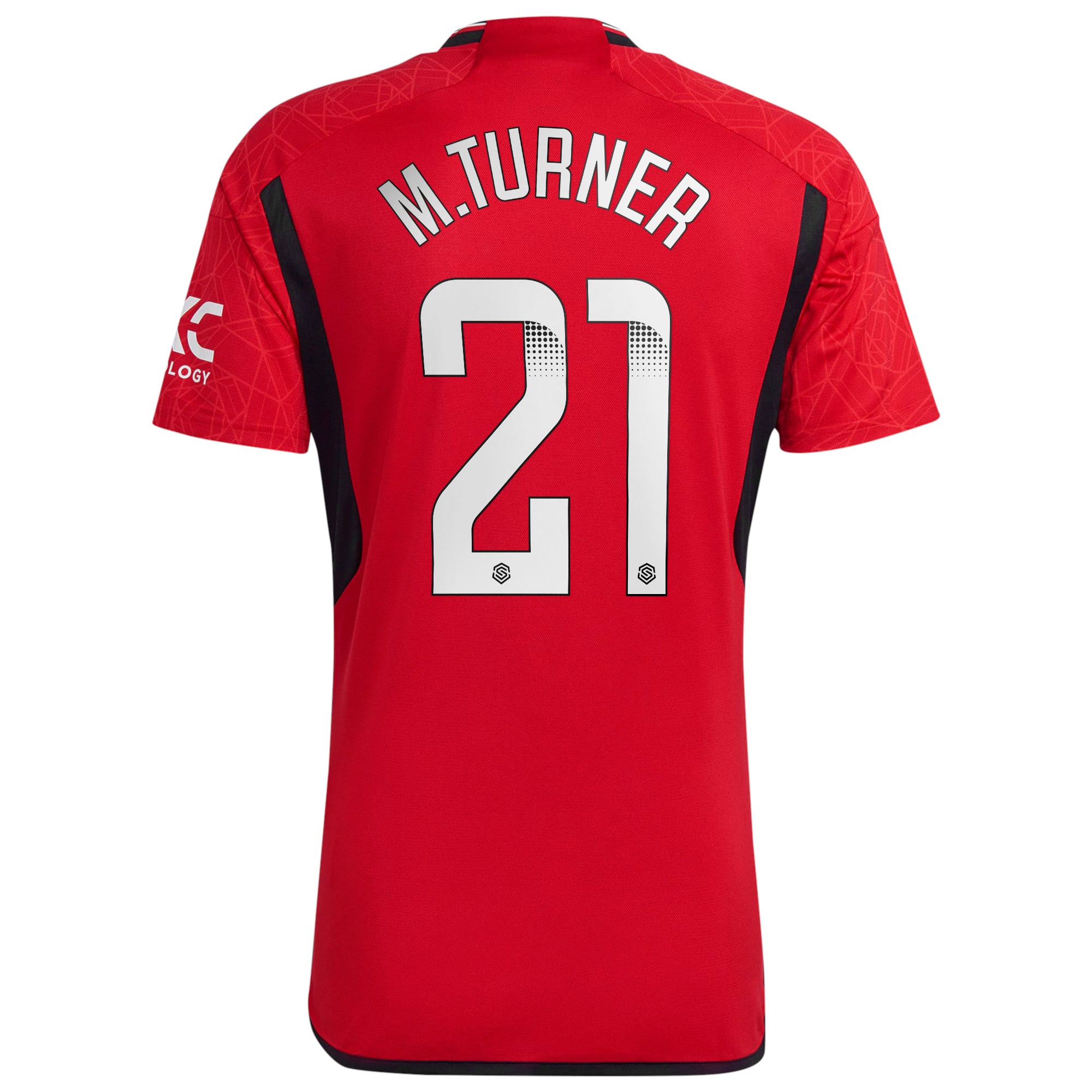 Manchester United WSL adidas Home Shirt 2023-24 with M.Turner 21 printing, , rebel_hi-res