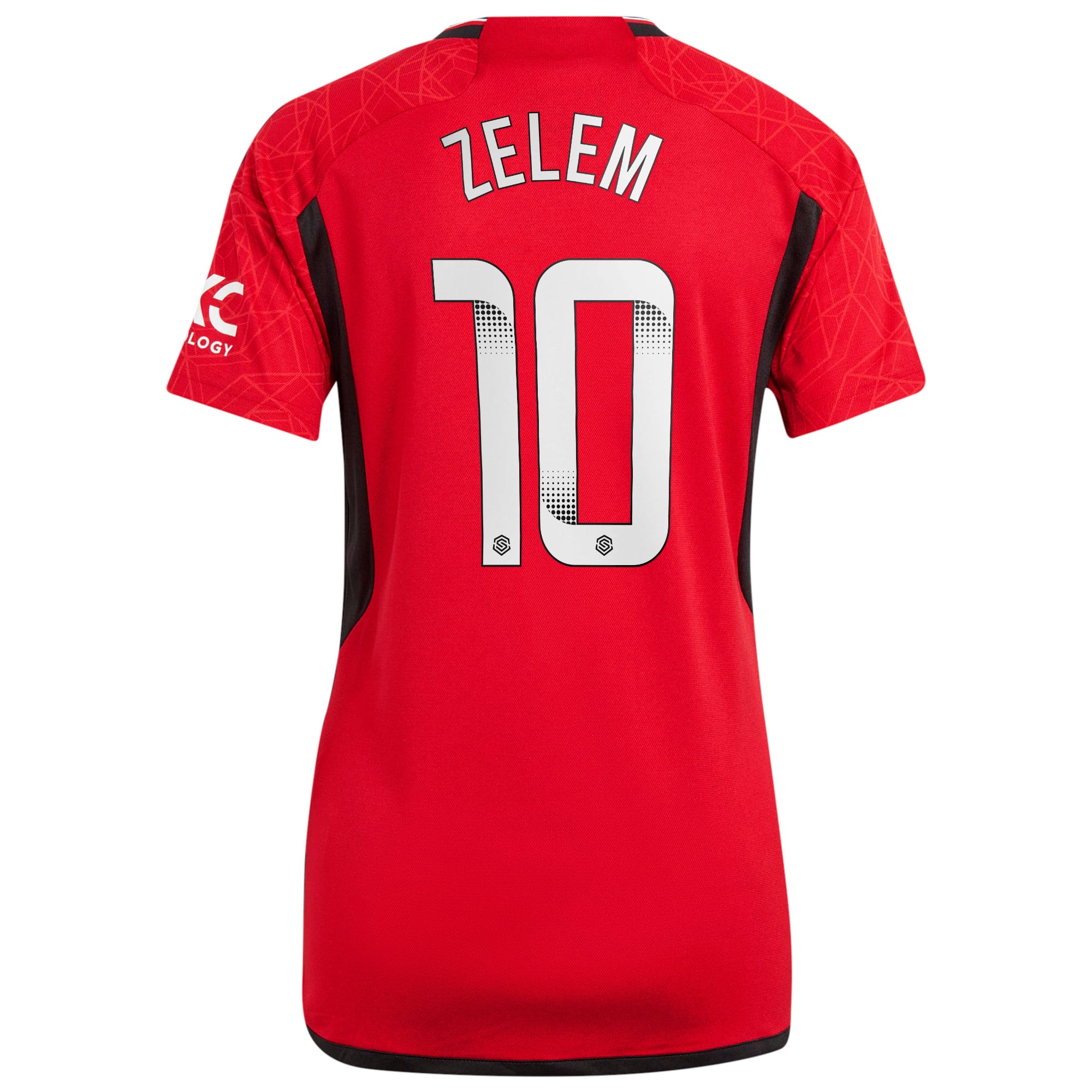 Manchester United WSL adidas Home Shirt 2023-24 - Womens with Zelem 10 printing, , rebel_hi-res