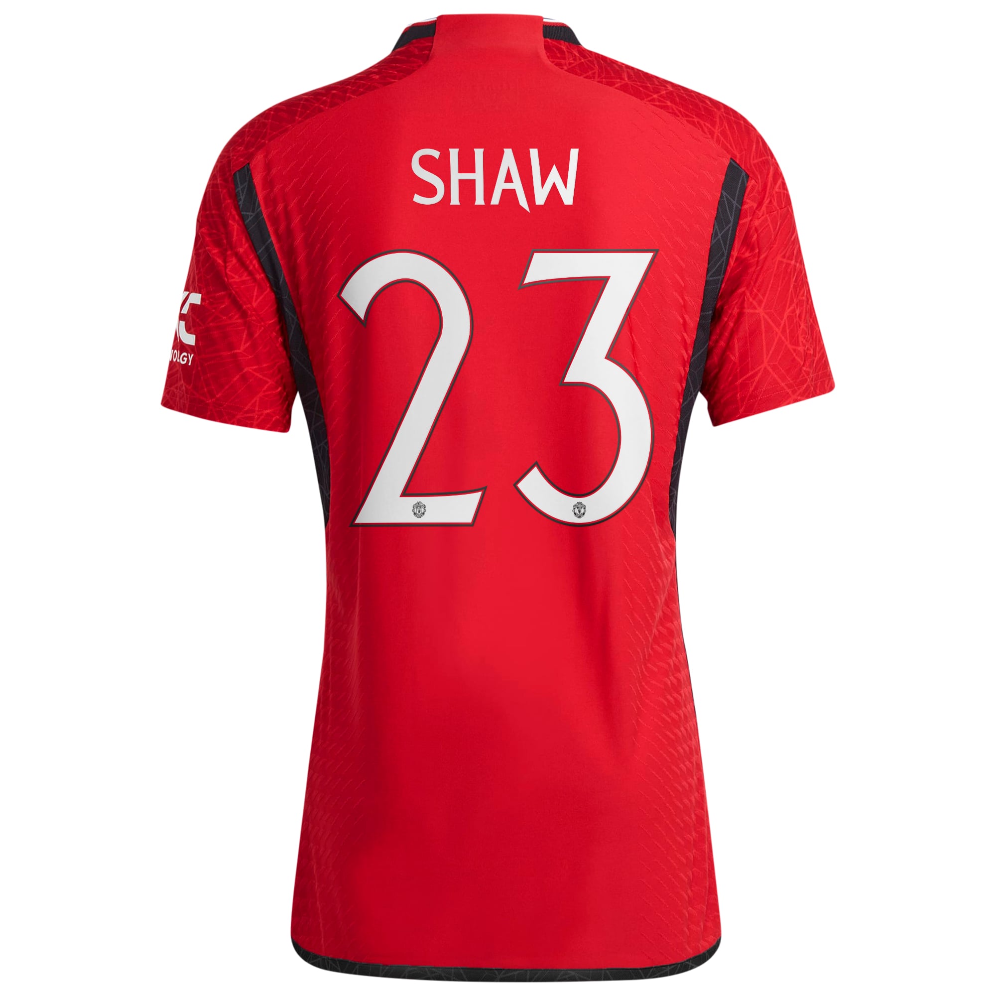 Manchester United Cup adidas Home Authentic Shirt 2023-24 with Shaw 23 printing, , rebel_hi-res