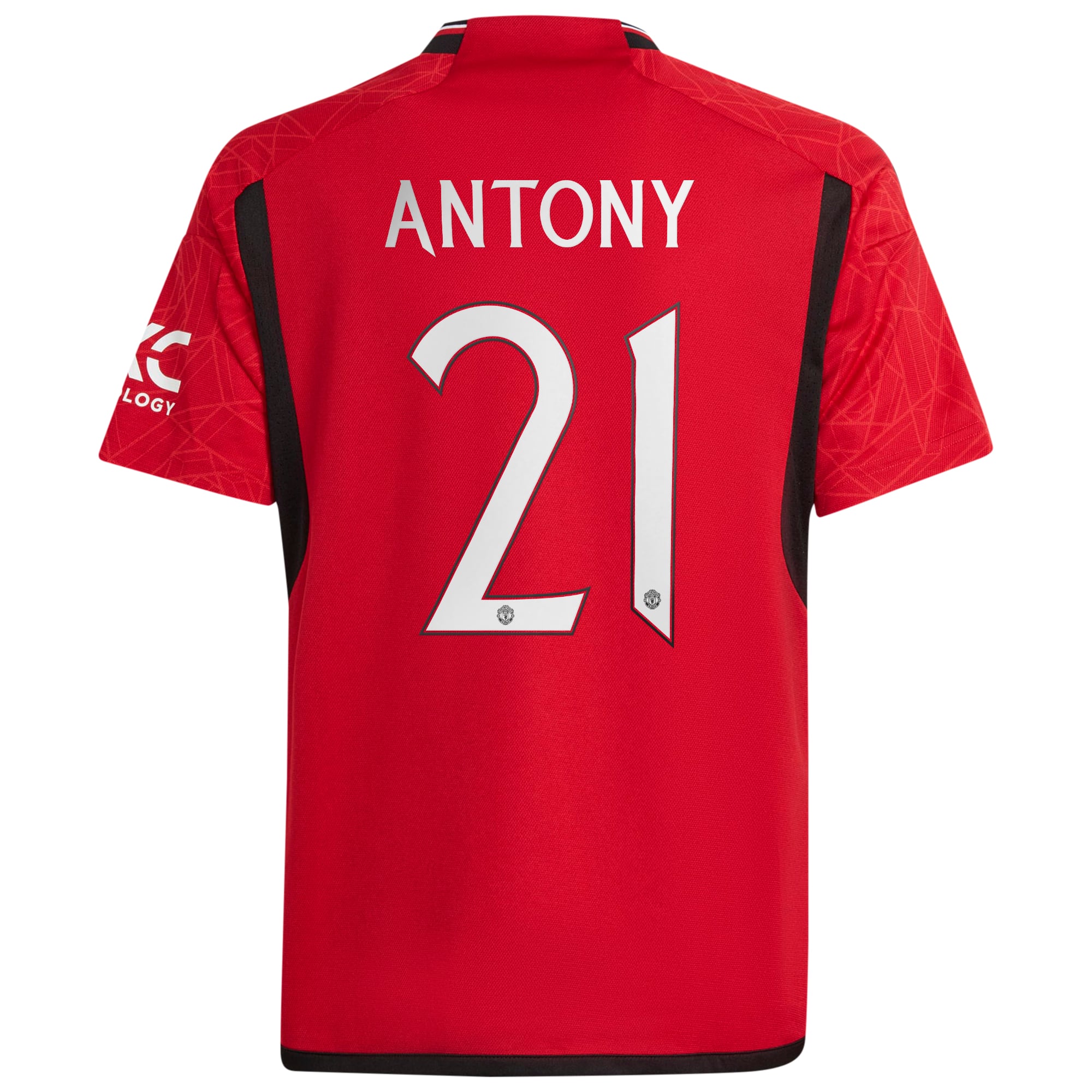 Manchester United Cup adidas Home Shirt 2023-24 - Kids with Antony 21 printing, , rebel_hi-res