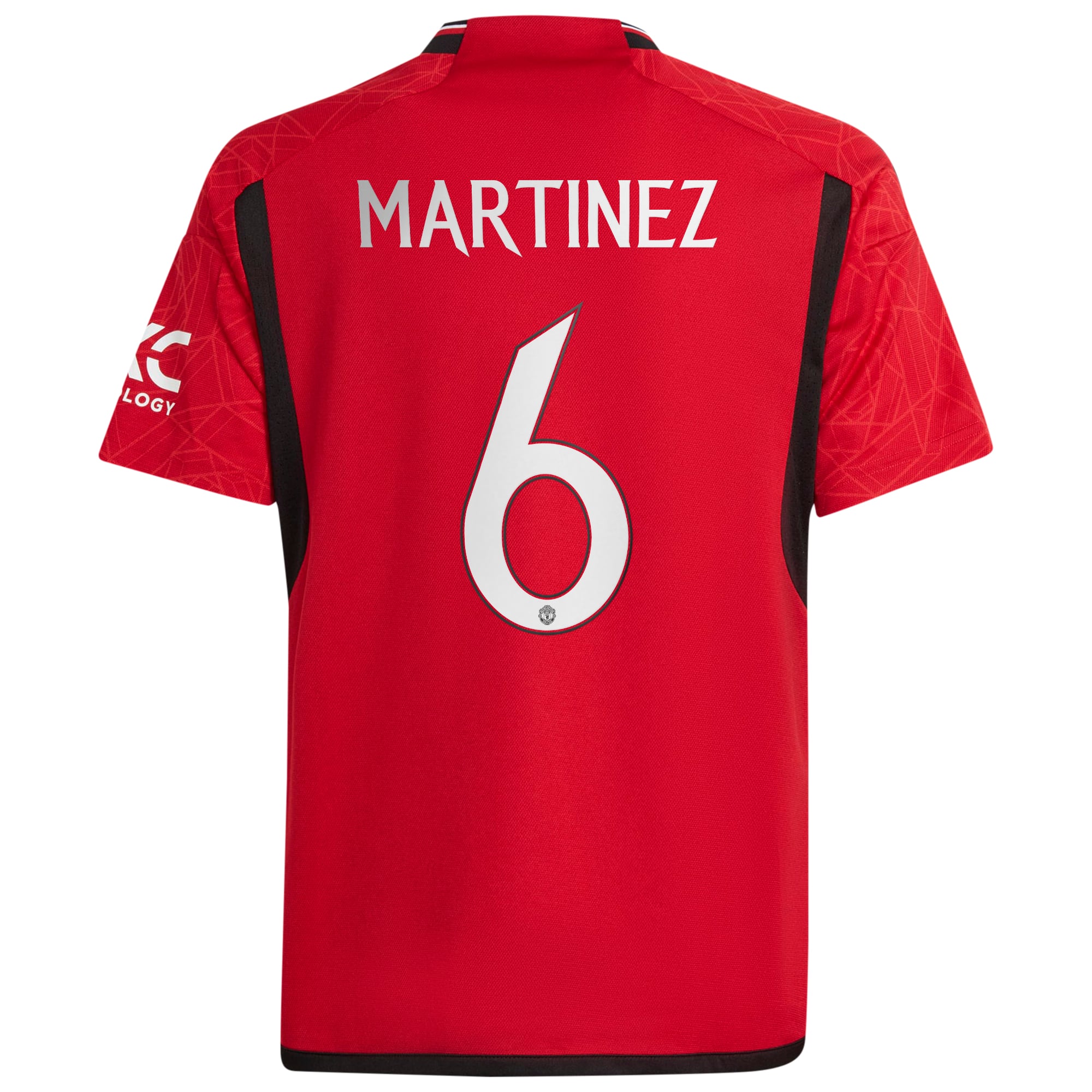Manchester United Cup adidas Home Shirt 2023-24 - Kids with Martinez 6 printing, , rebel_hi-res