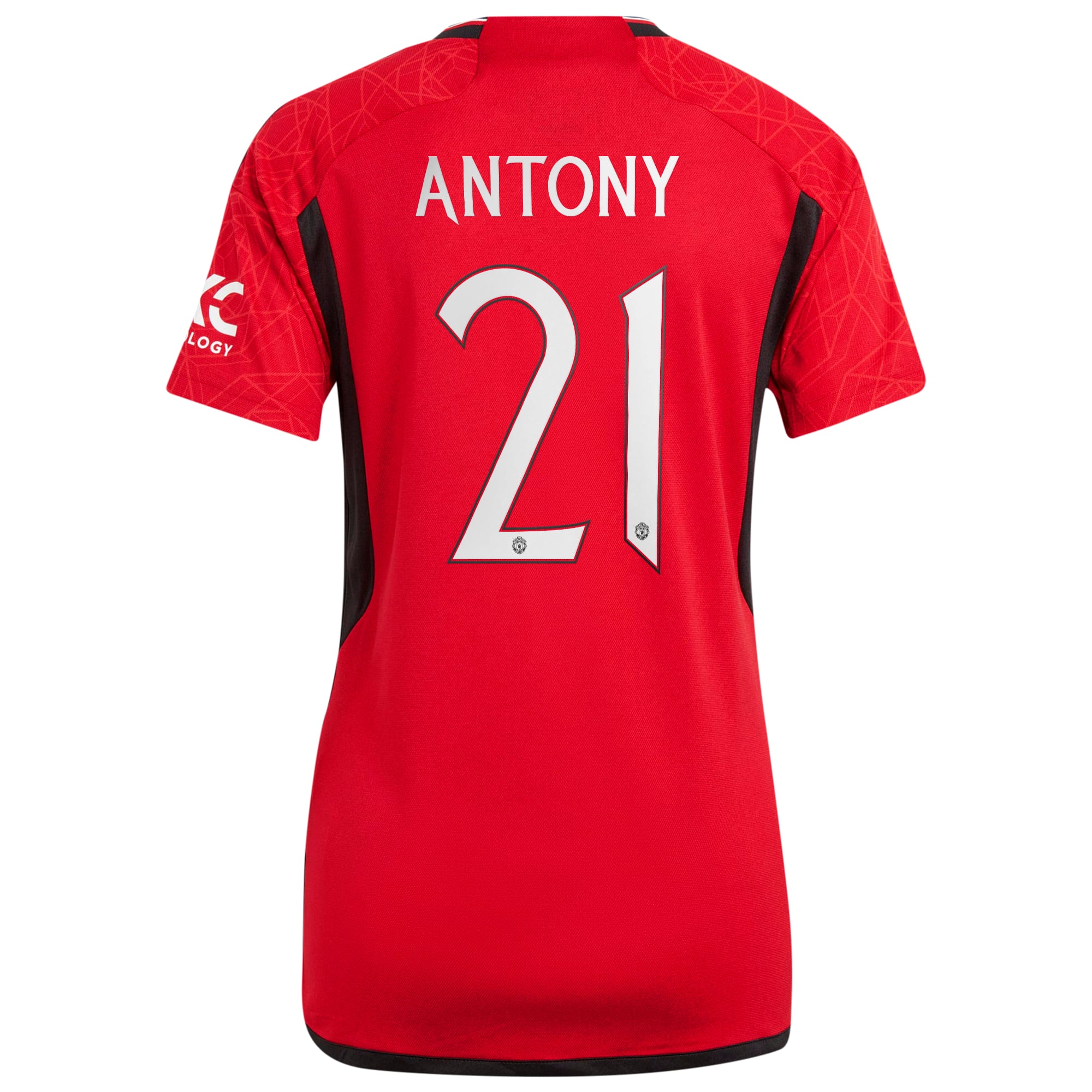 Manchester United Cup adidas Home Shirt 2023-24 - Womens with Antony 21 printing, , rebel_hi-res