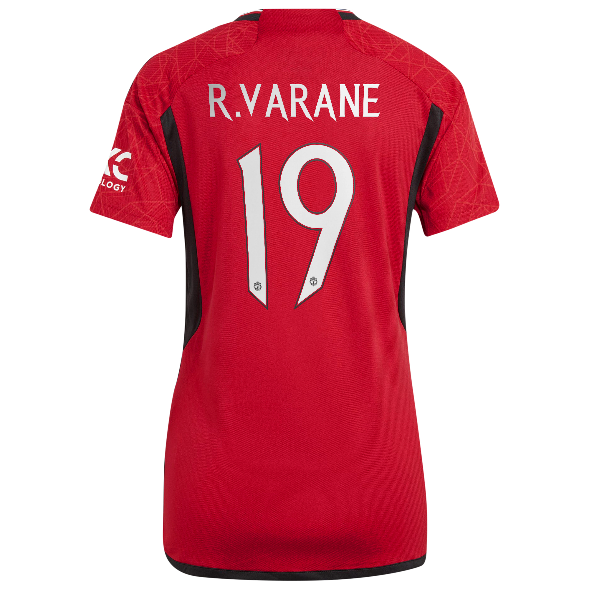 Manchester United Cup adidas Home Shirt 2023-24 - Womens with R. Varane 19 printing, , rebel_hi-res