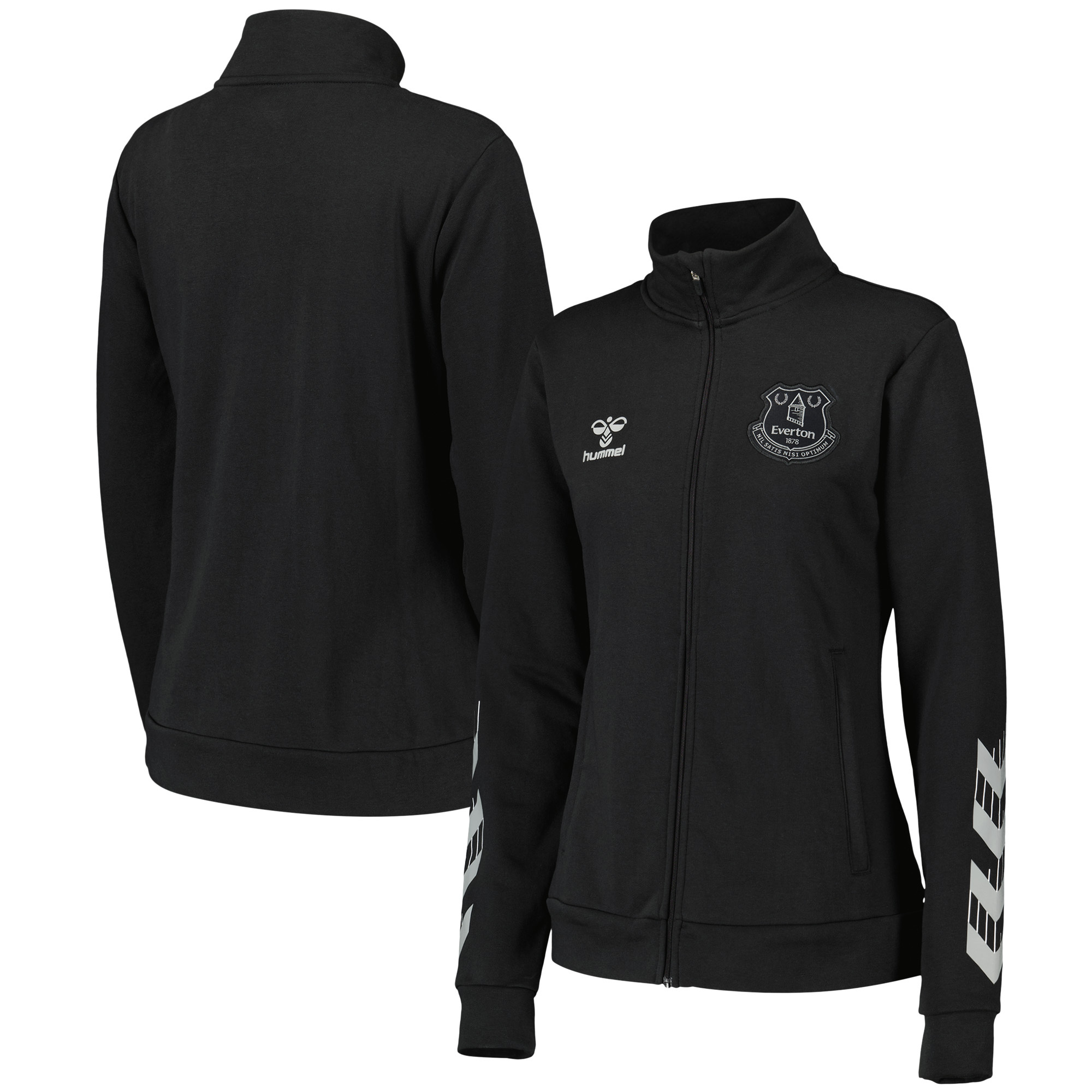 Everton Hummel Travel Zip Jacket - Black - Womens, , rebel_hi-res