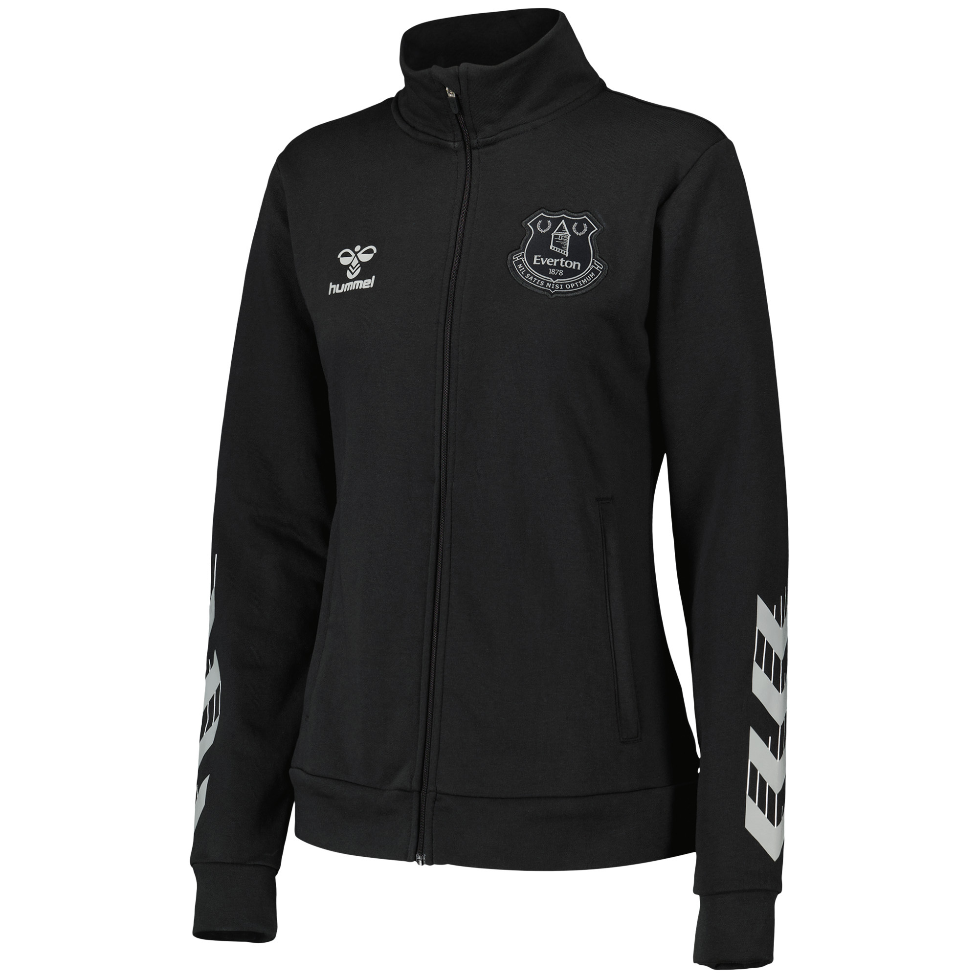 Everton Hummel Travel Zip Jacket - Black - Womens, , rebel_hi-res