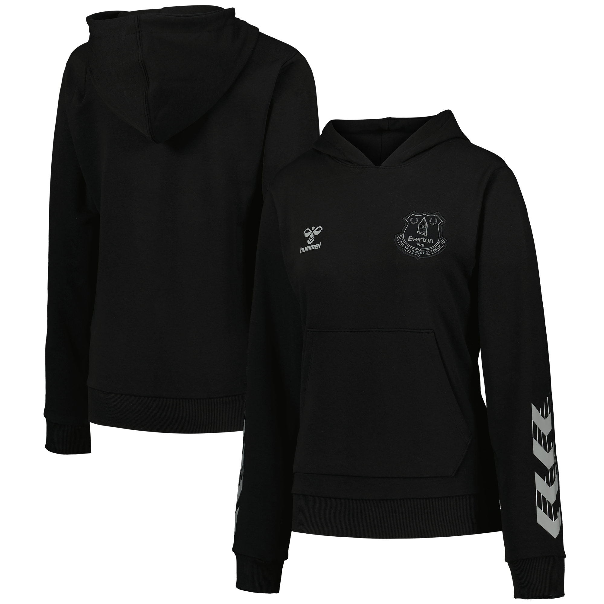 Everton Hummel Travel Hoodie - Black - Womens, , rebel_hi-res