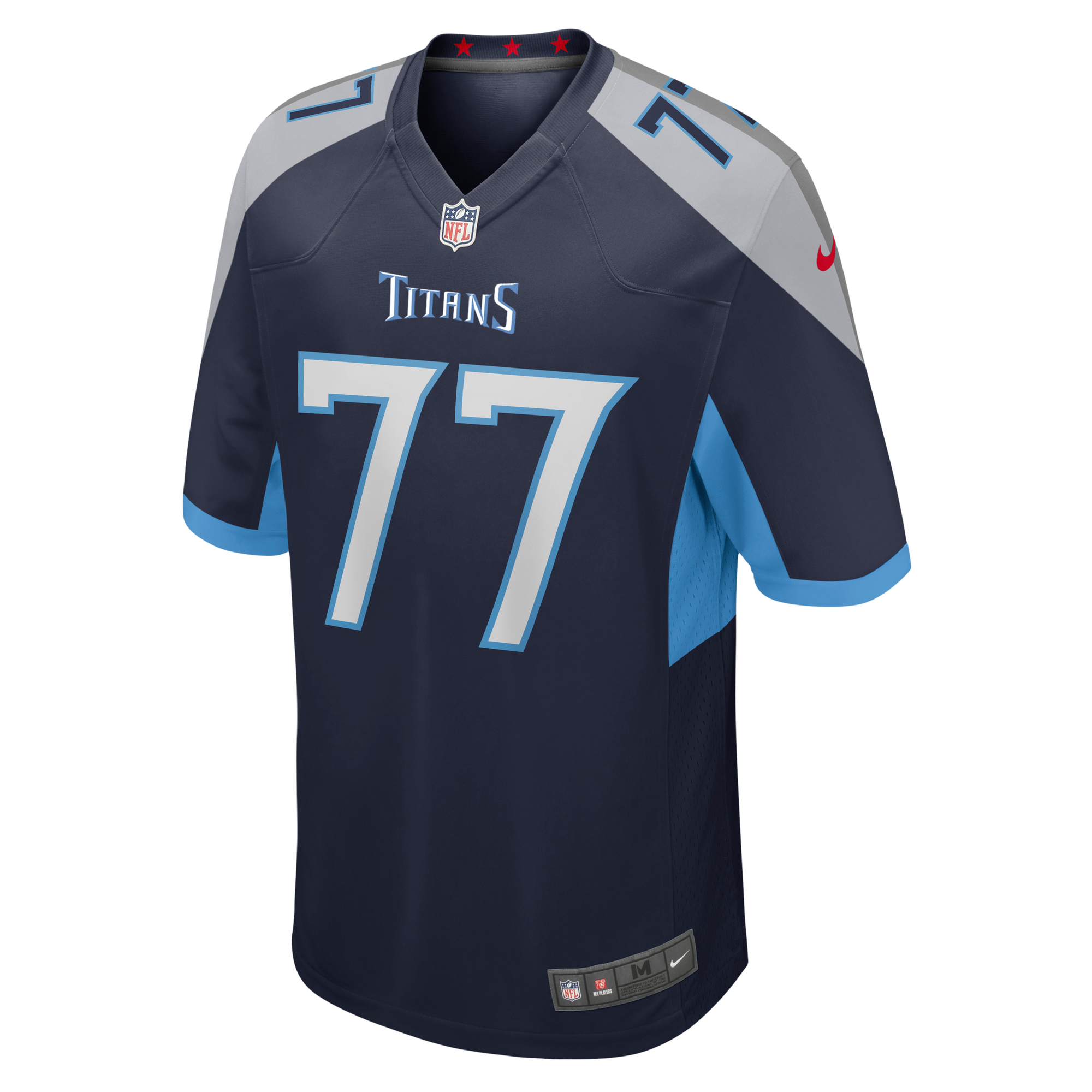 Tennessee Titans Nike Home Game Jersey - Navy - Peter Skoronski - Mens, , rebel_hi-res
