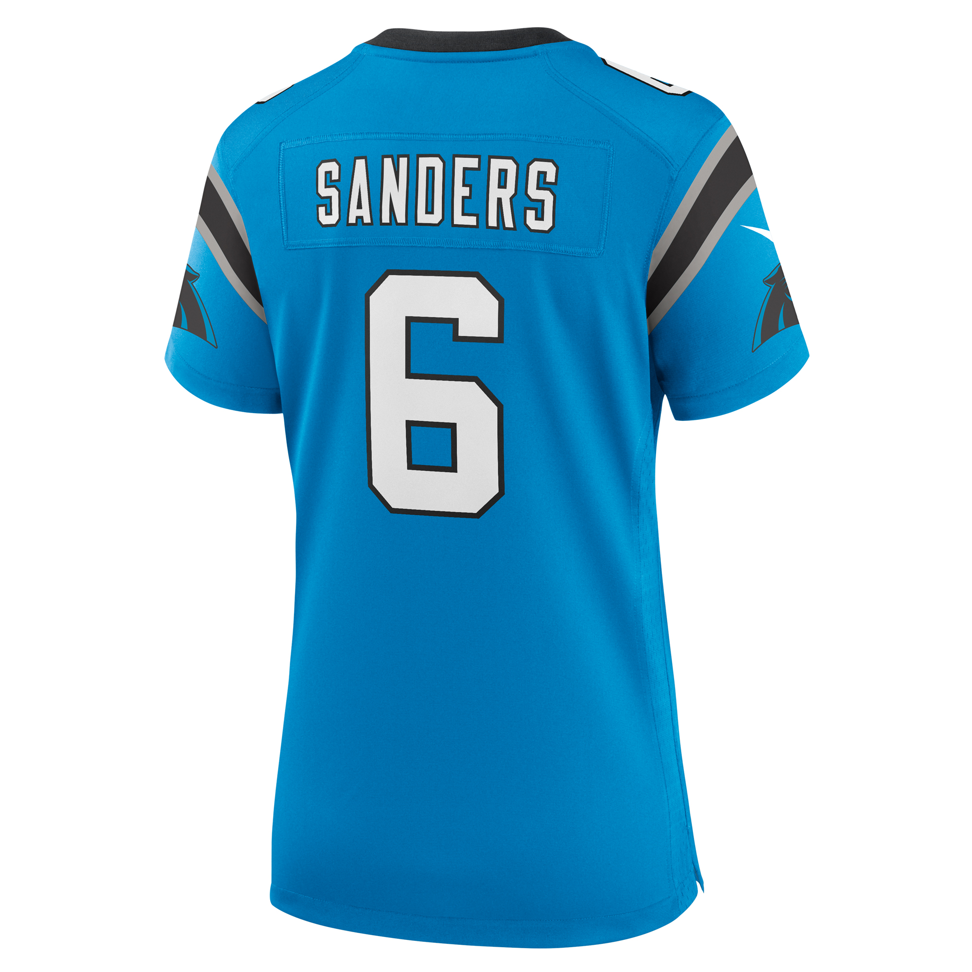 Carolina Panthers Nike Alternate Game Jersey - Blue - Miles Sanders - Womens, , rebel_hi-res